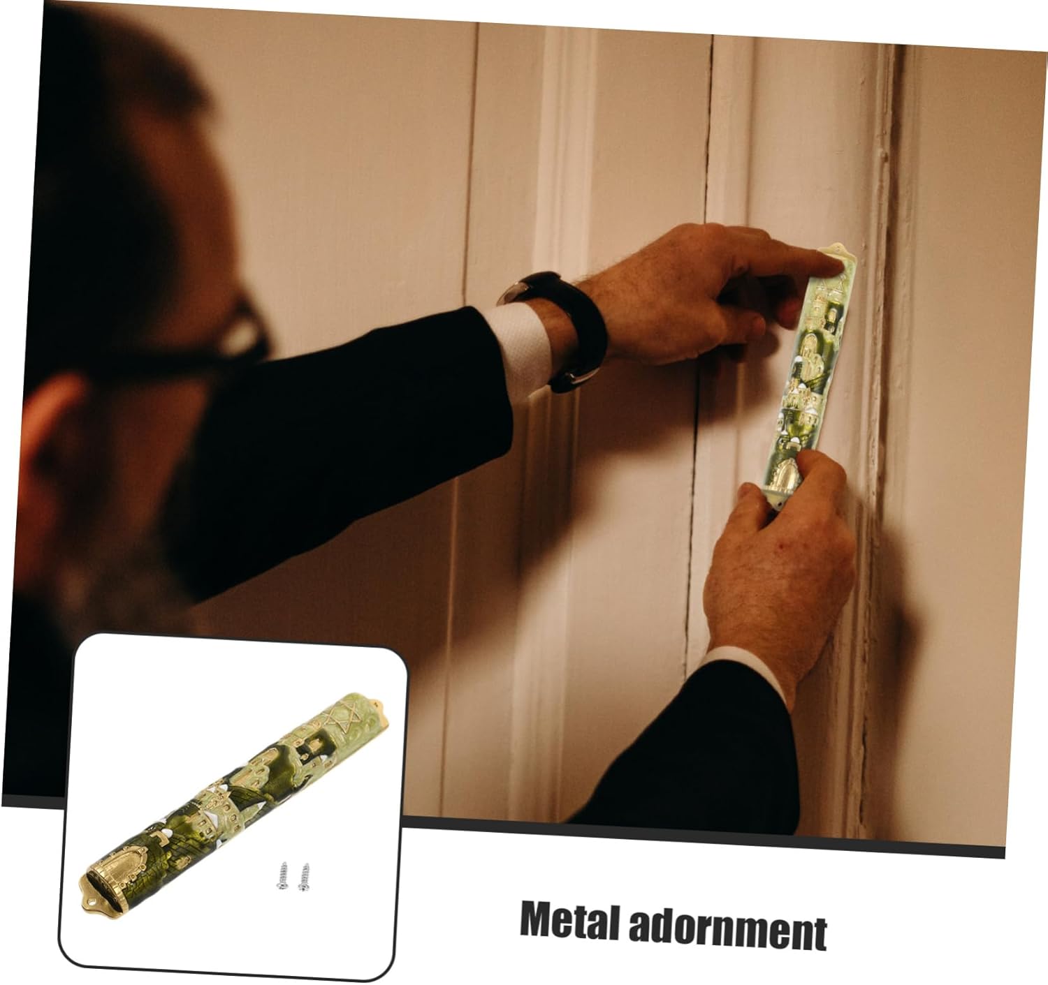 Hanukkah Door Decor Mezuzah Blessing Scroll