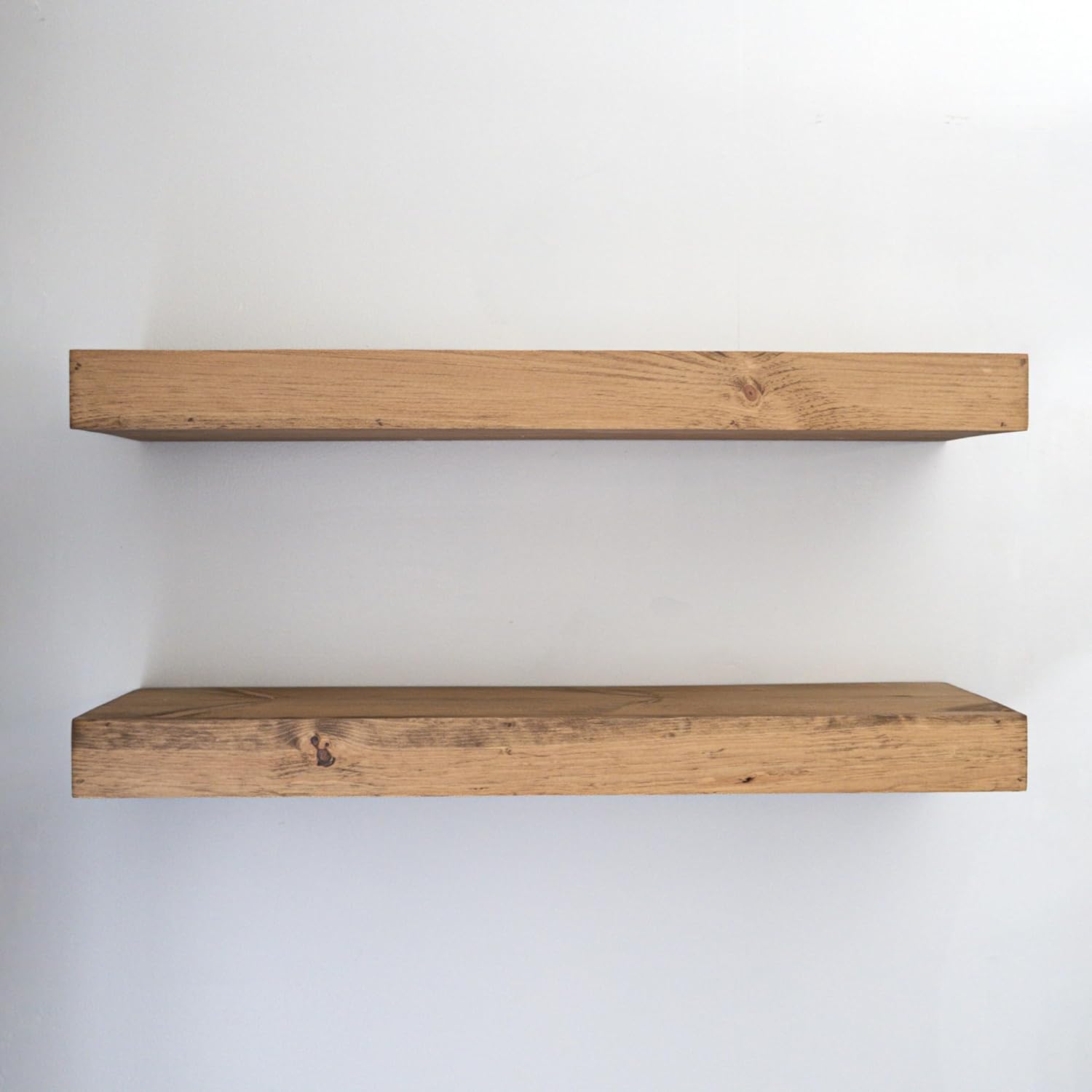 Modern Floating Shelves 3 Inches Thick Set of 2