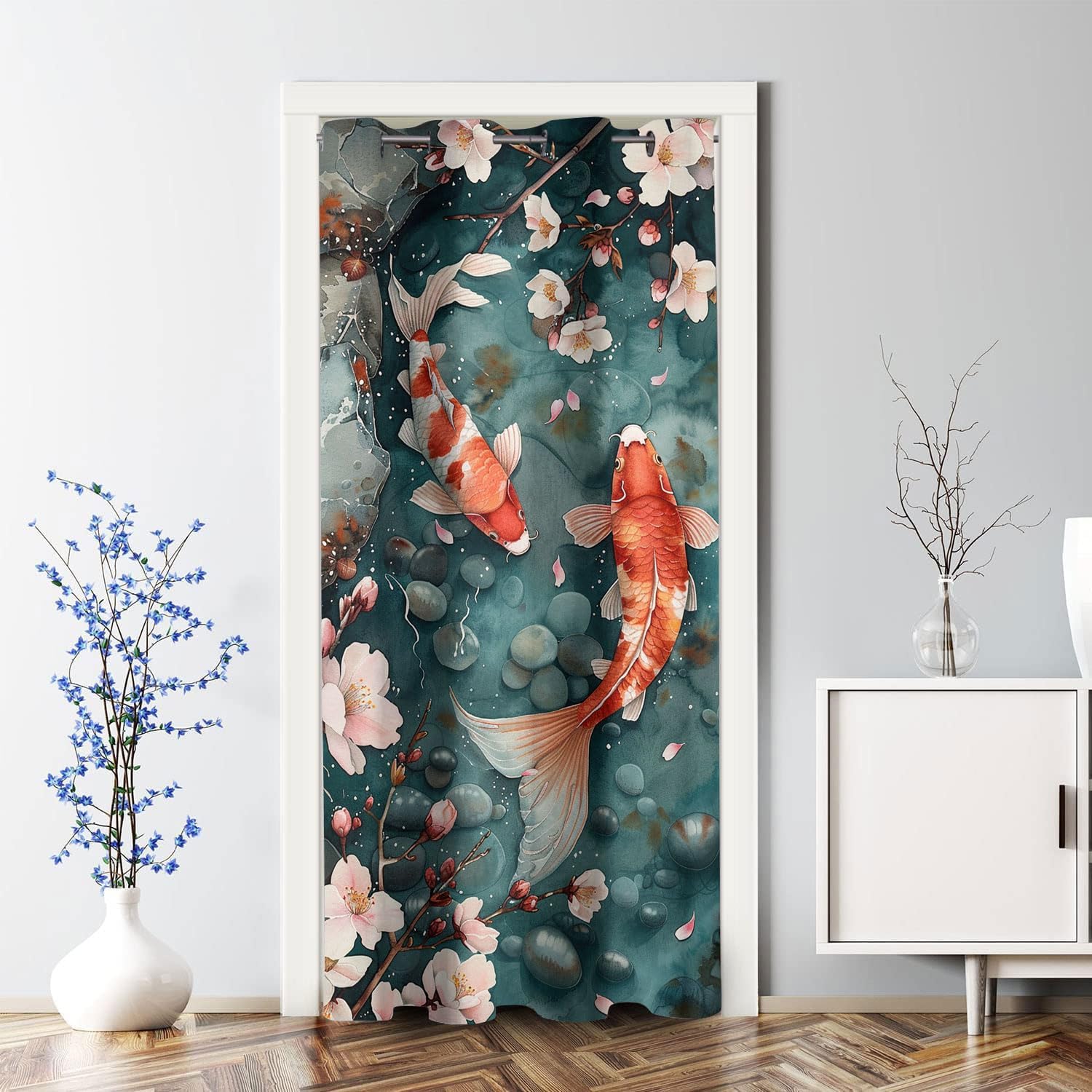 Koi Fish Door Curtains for Doorways