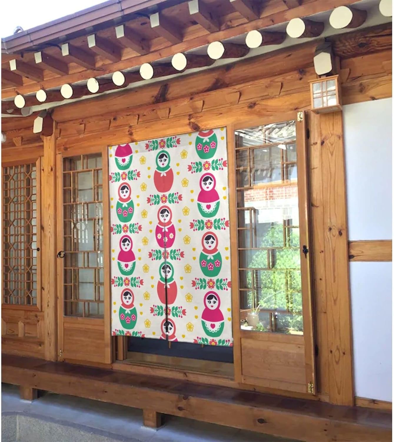 Japanese Style Doorway Curtain 34x56 Inch Noren Panel
