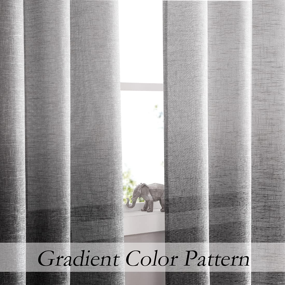 Central Park Ombre Door Curtain 100 Wide Gradient Print