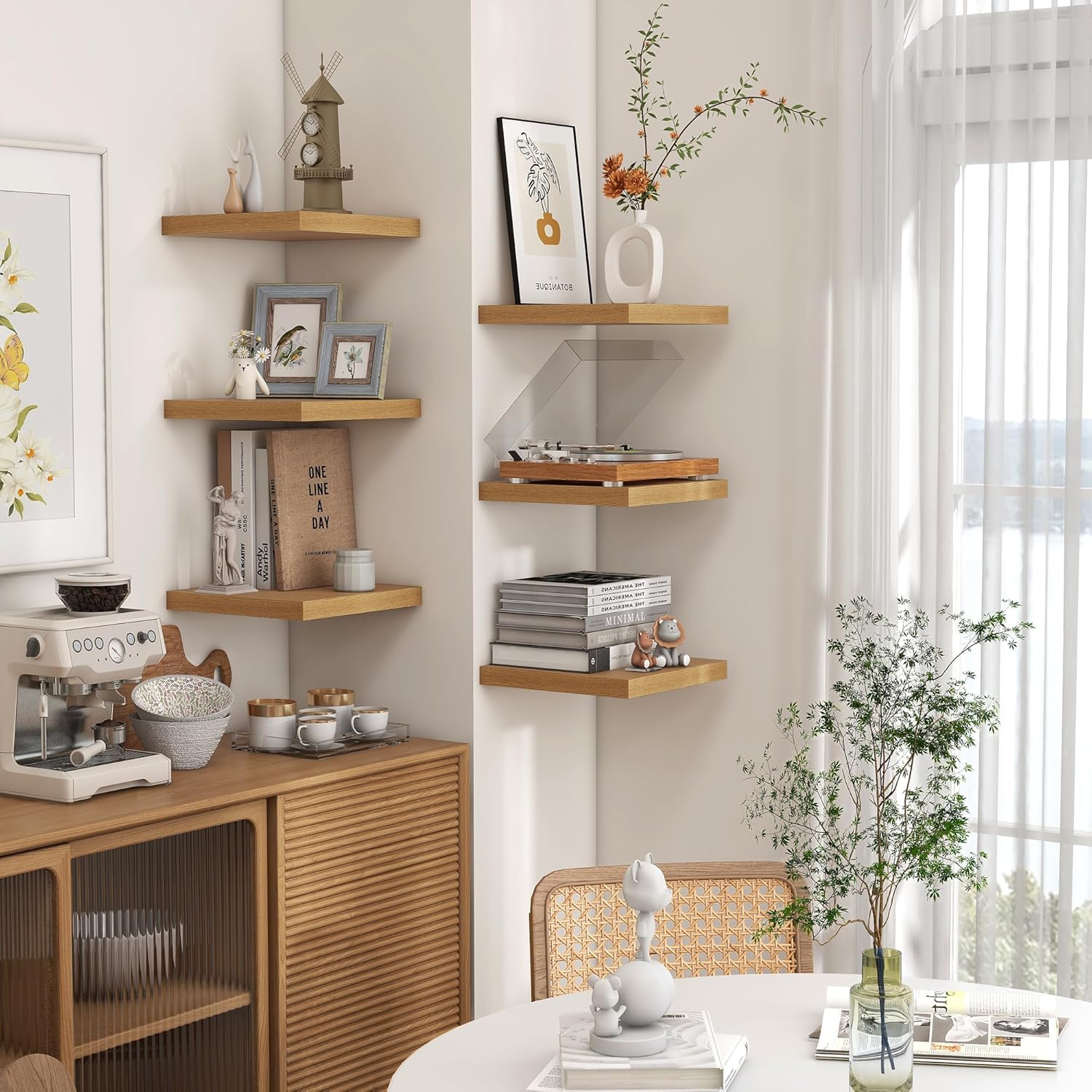 Venusmiles Square Floating Shelves 3 Pack