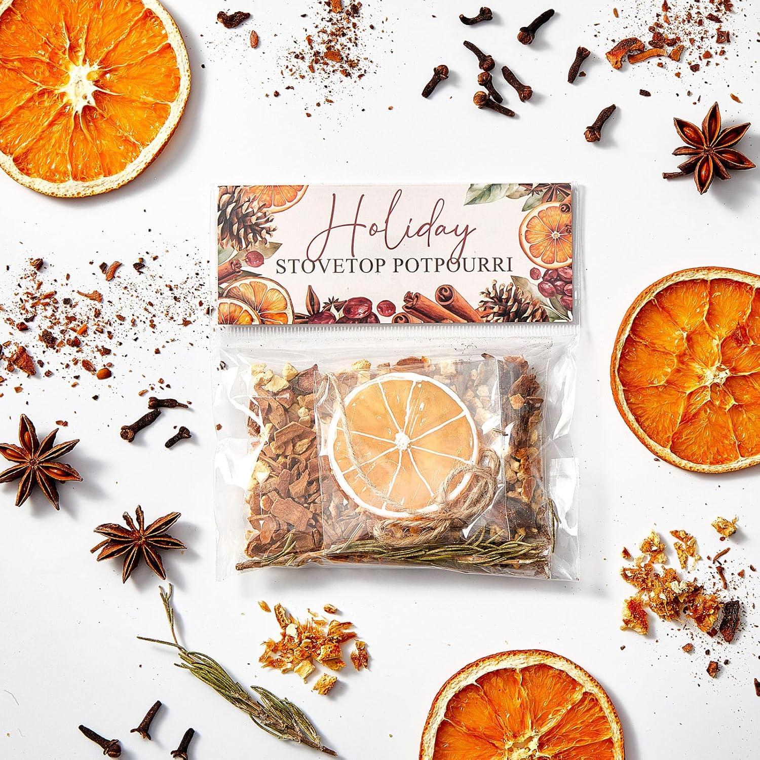 6 Pack Potpourri Simmer Pot Kit - Holiday Scent Stocking Stuffer Gifts