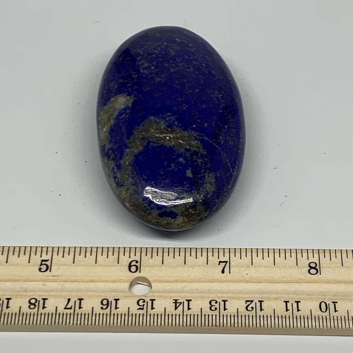 1392g Natural Blue Lapis Lazuli Palm Stone from Afghanistan