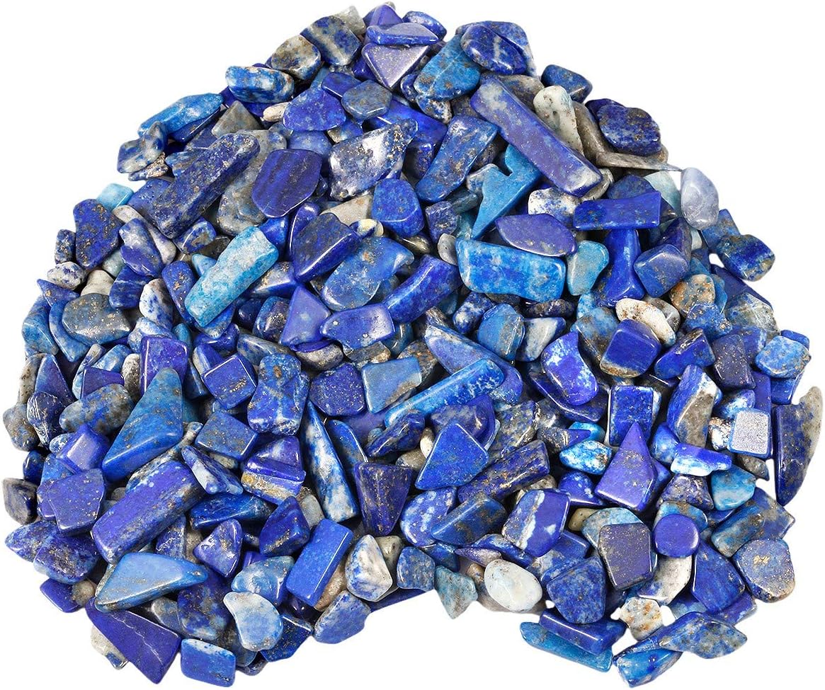SUNYIK Tigers Eye Lapis Lazuli Crushed Healing Stones Pack of 2