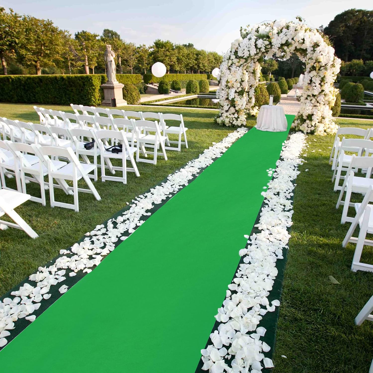 VOK Green Aisle Runner Carpet Rug 3x15ft