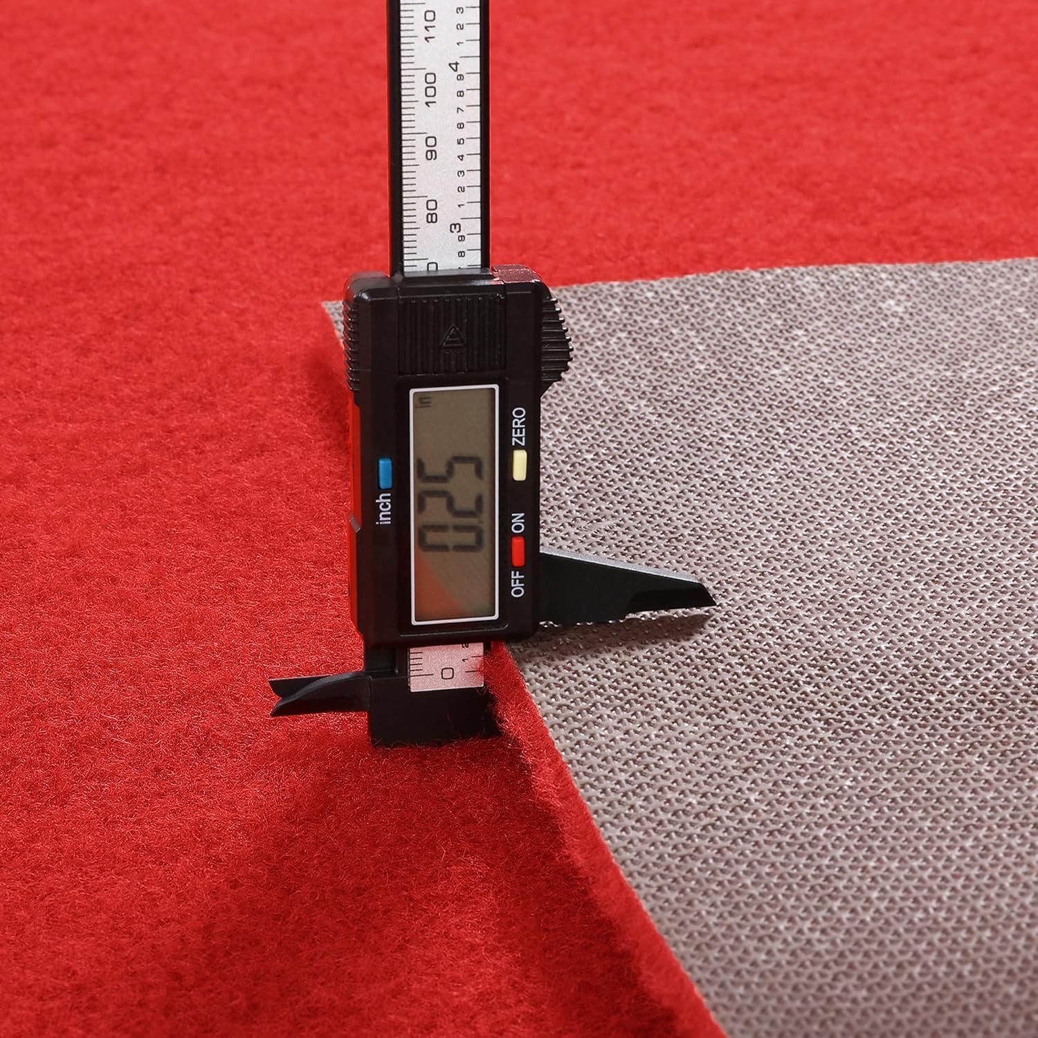 HOMBYS 450 GSM Extra Thick Red Carpet Runner 26x30 ft