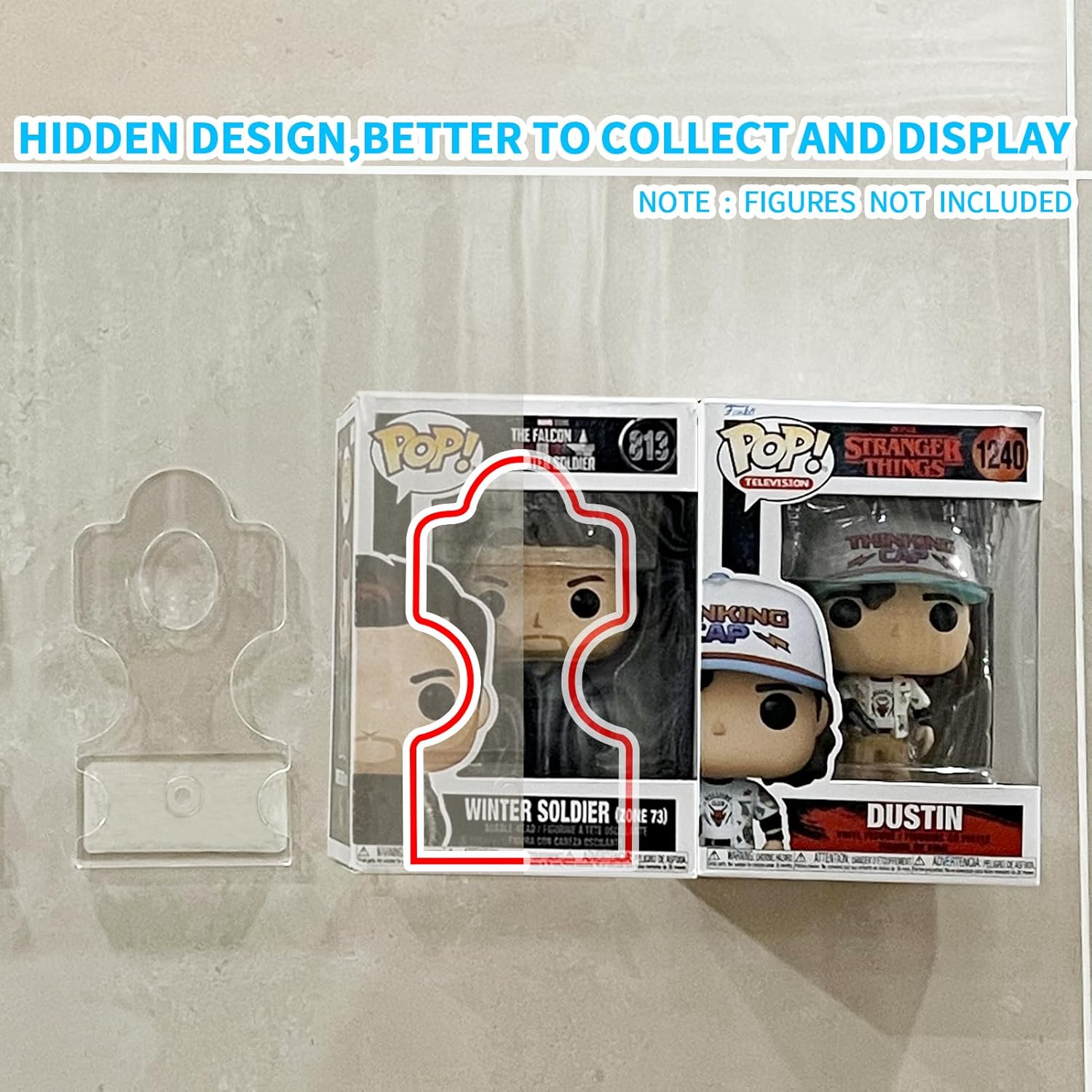 YODAR 10 Pack Acrylic Floating Shelves for Funko Pop Figures Display