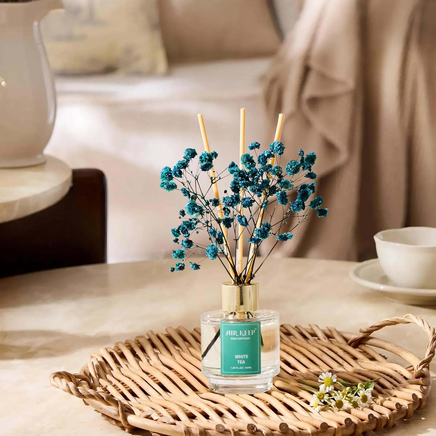 Airkeep Reed Diffuser Set of 3 for Home Aromatherapy