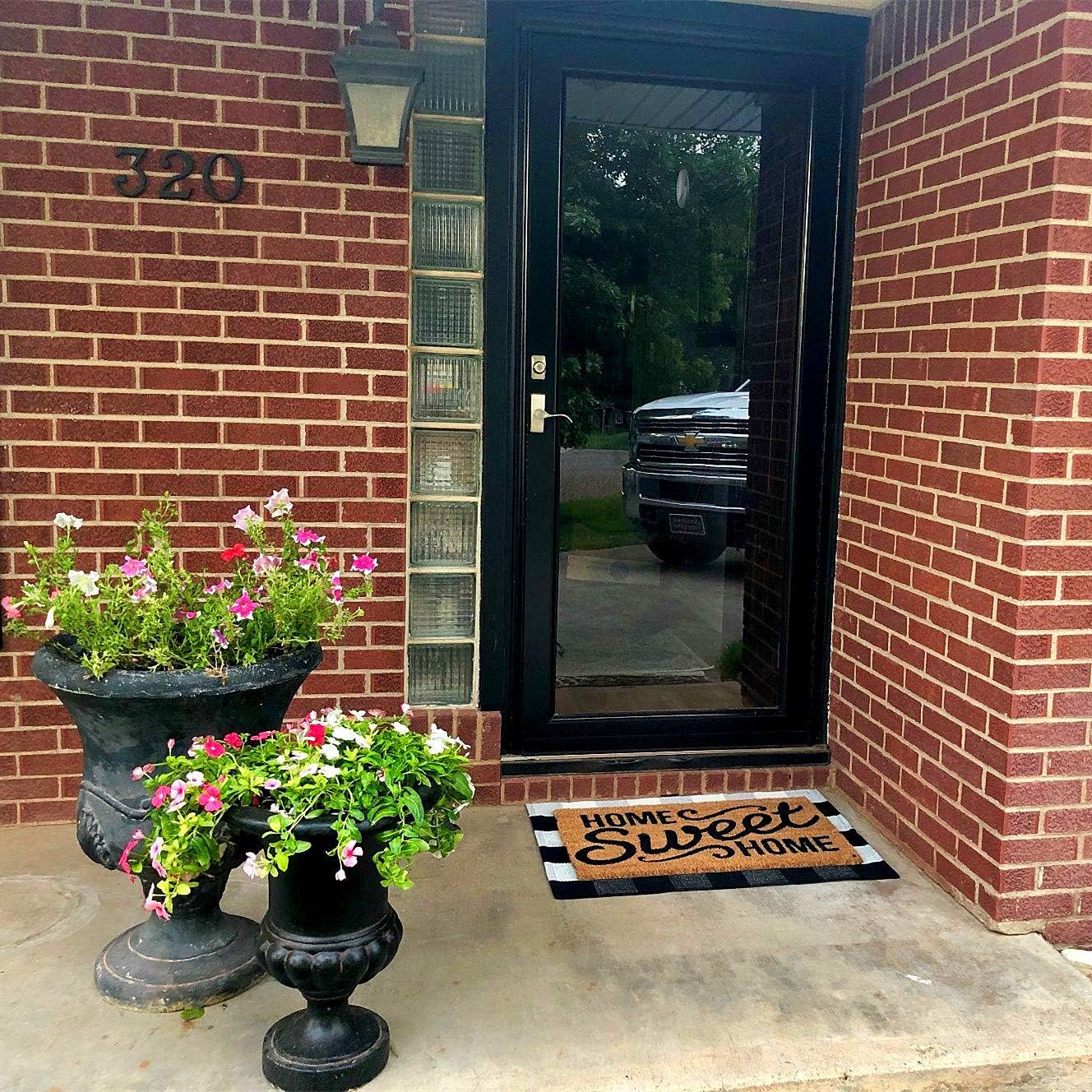 LEVINIS Outdoor Doormat Durable Machine Washable