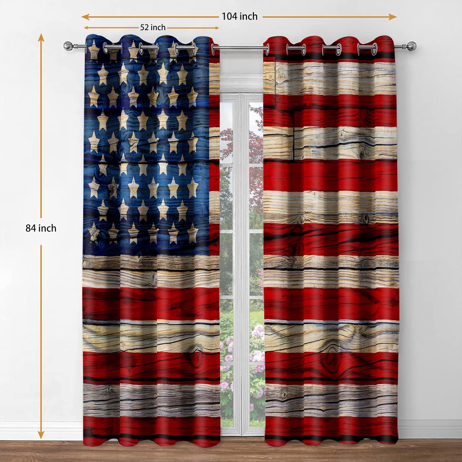 Jekeno 2 Panel Blackout Curtains with Grommets 52x84