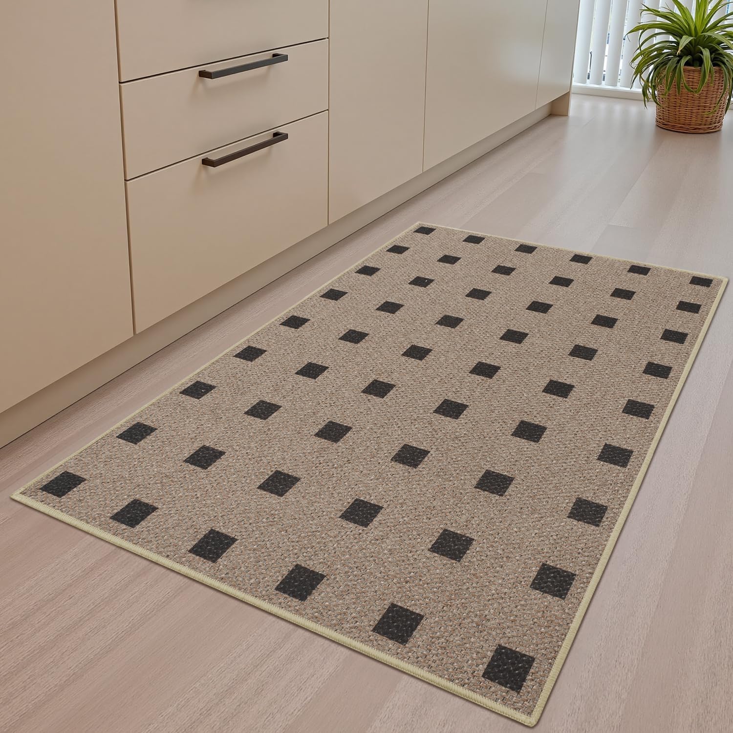 Woven 2x3 Washable Rugs for Entryway and Kitchen