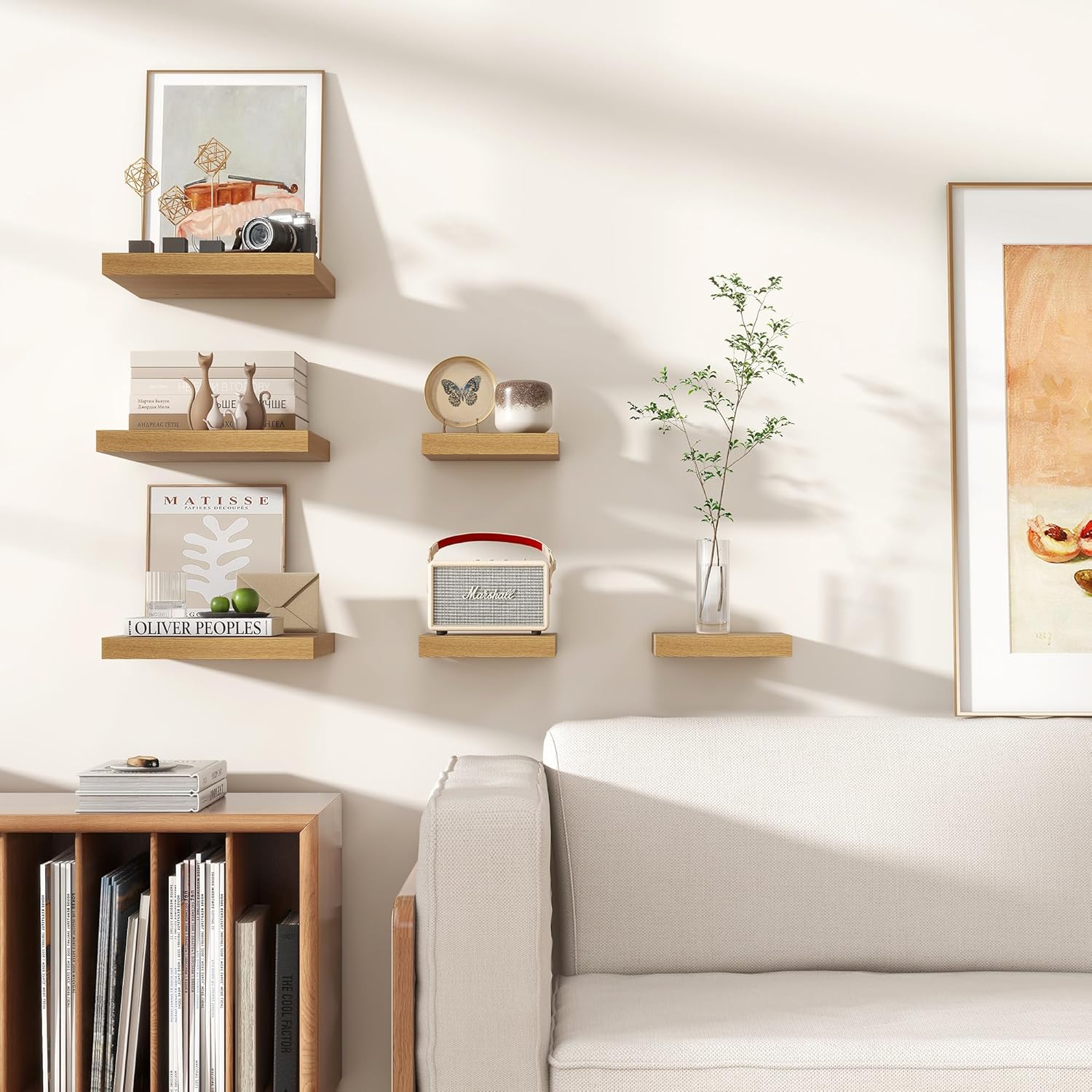 Venusmiles Square Floating Shelves 3 Pack