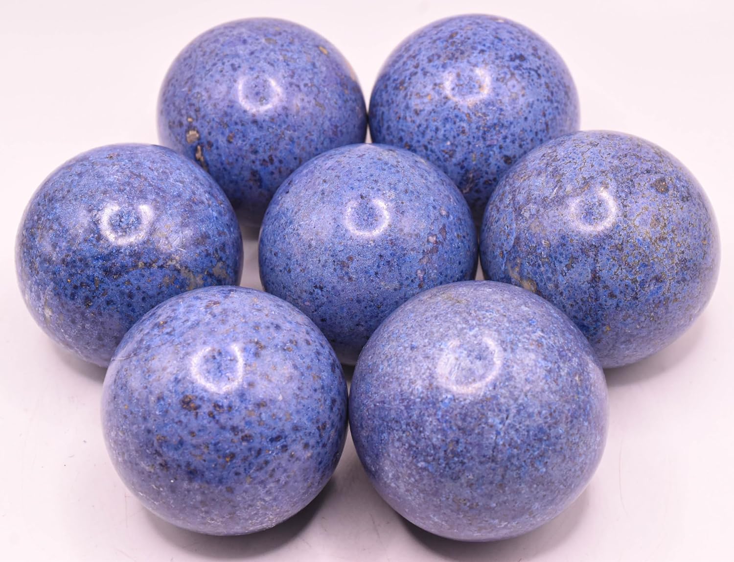 2 Inch Blue Dumortierite Sphere Polished Crystal Decor