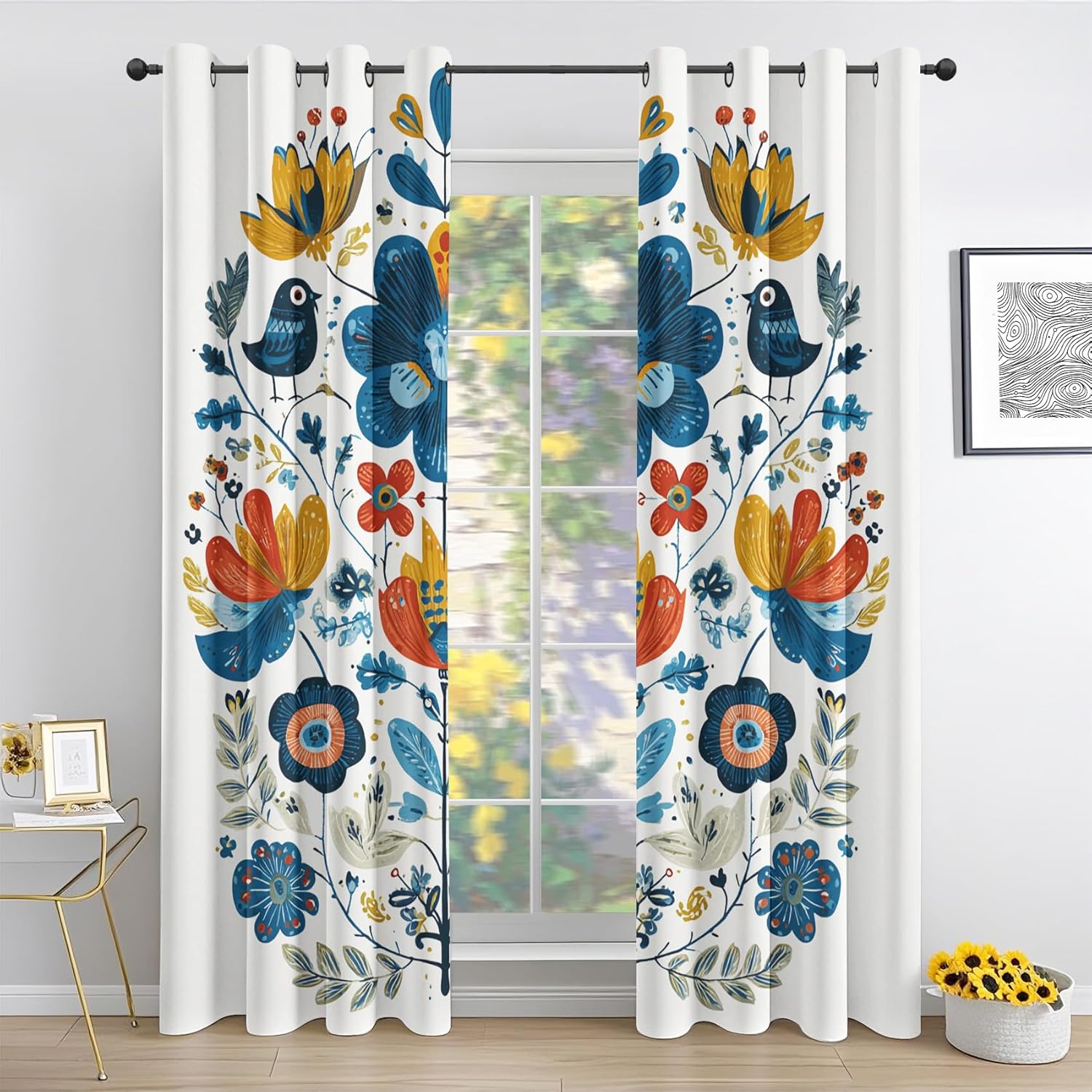 Mexican Otomi Curtains for Bedroom and Living Room