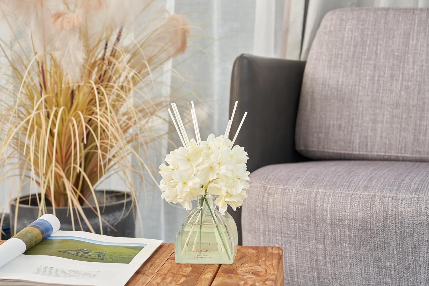 COCORRINA Reed Diffuser 85 Oz Clean Linen Set