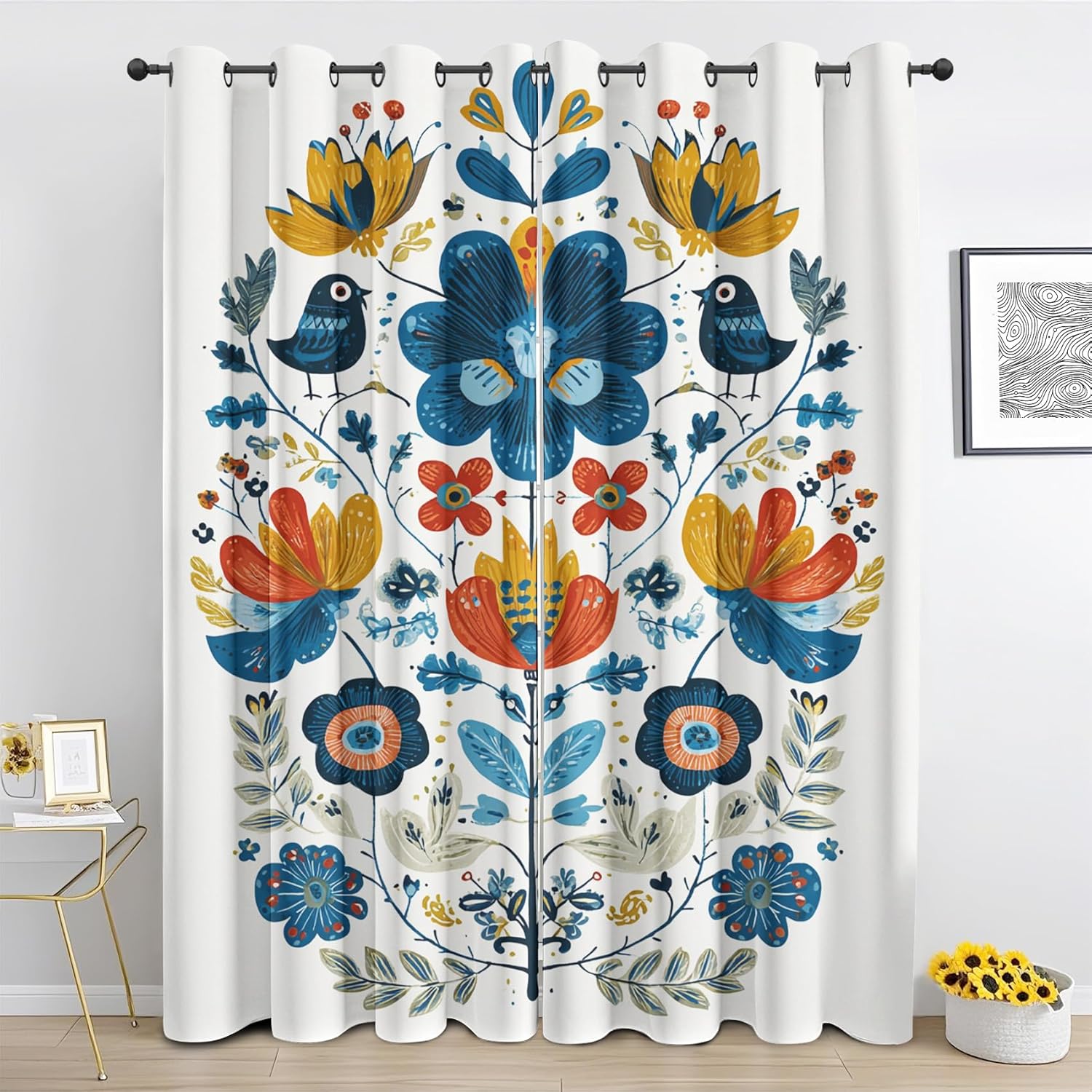 Mexican Otomi Curtains for Bedroom and Living Room