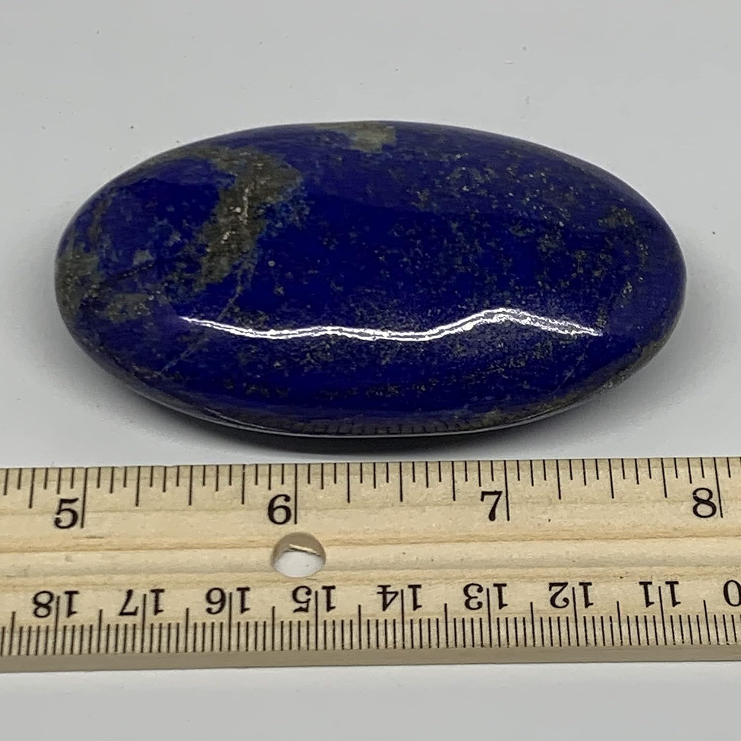1392g Natural Blue Lapis Lazuli Palm Stone from Afghanistan