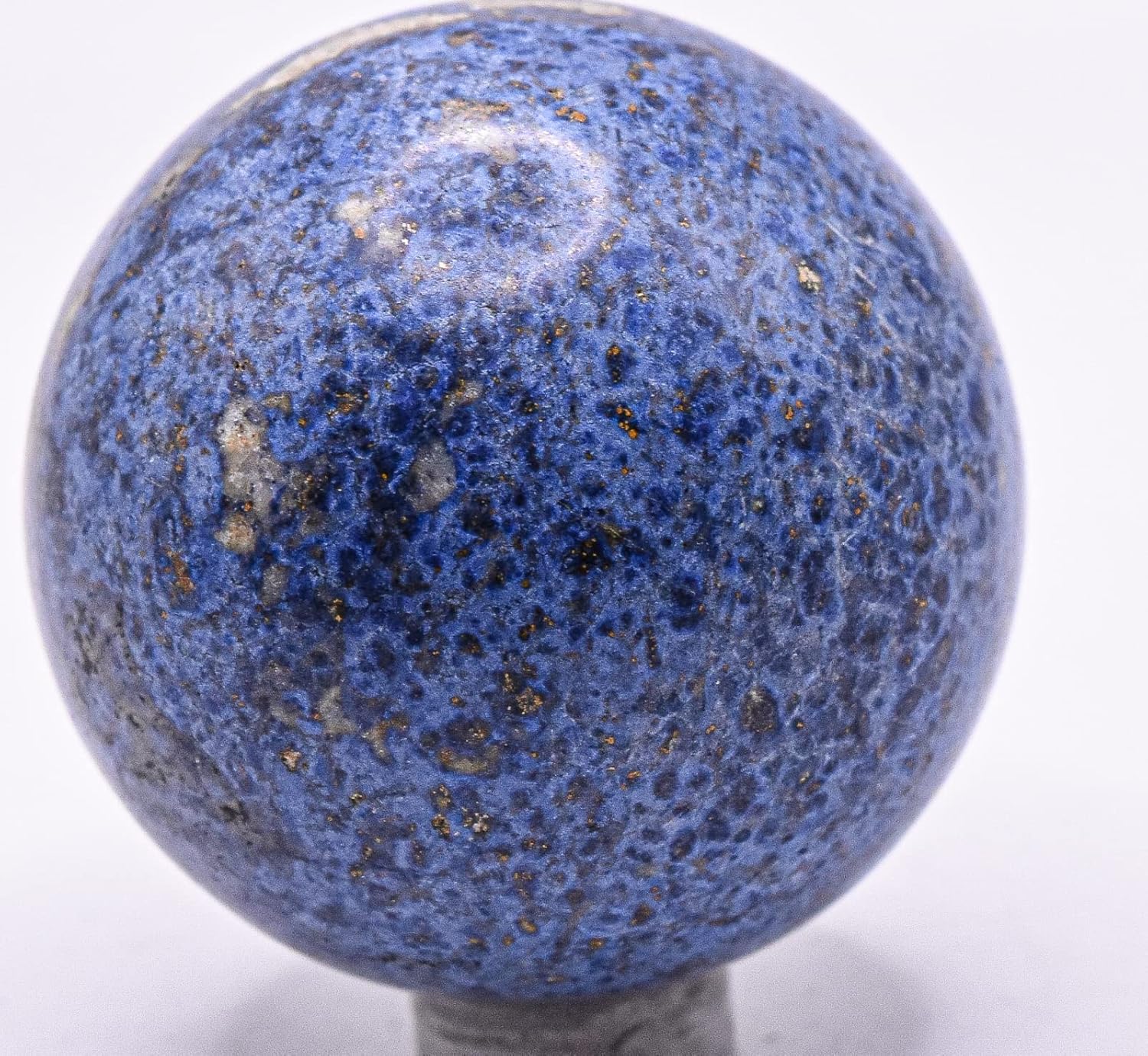 165g Deep Blue Dumortierite Sphere with Stand
