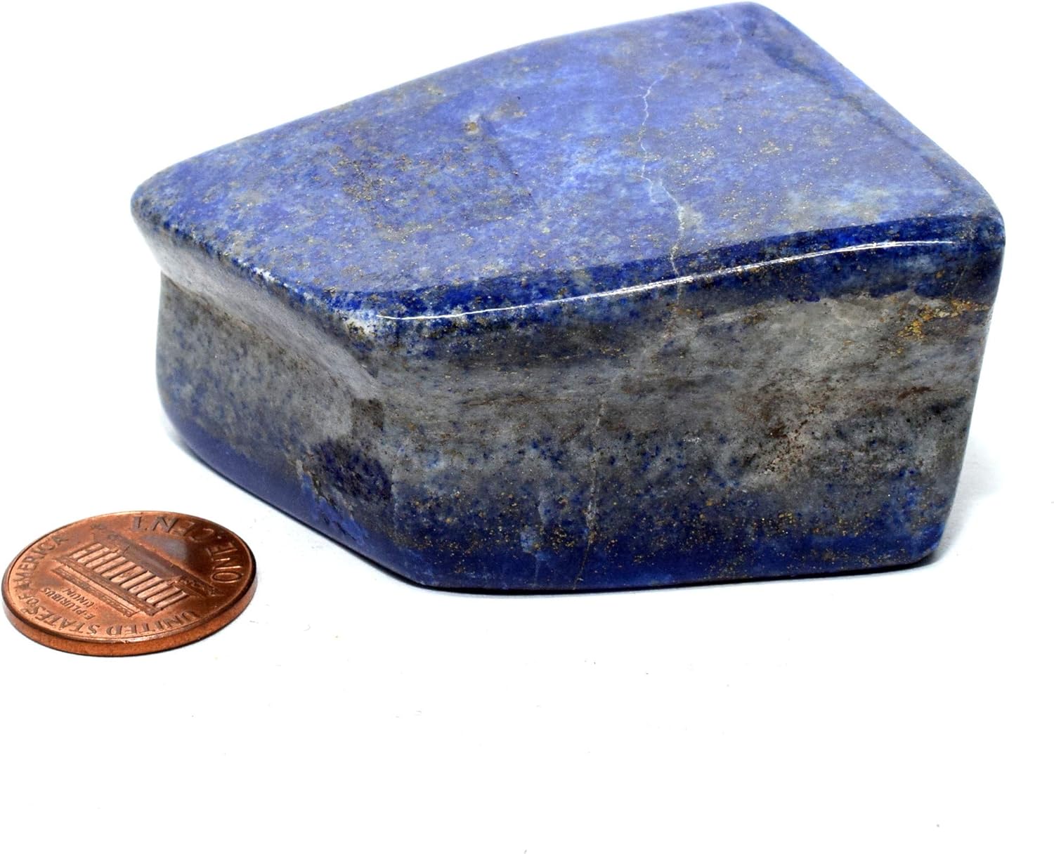 Blue Lapis Lazuli with Pyrite Rough Stone Specimen - 21 Inch