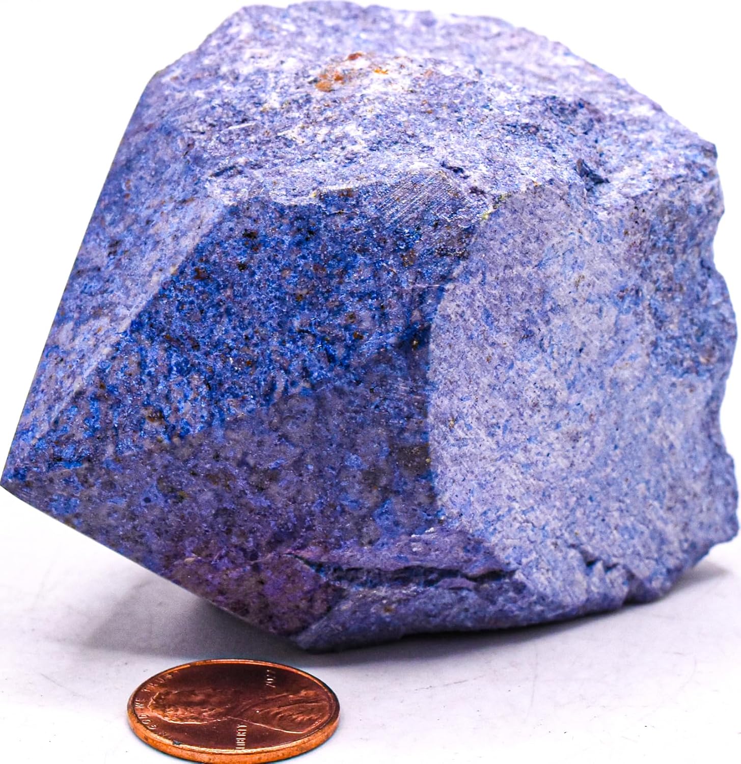27 Inch Rich Blue Dumortierite Point Natural Crystal Specimen - Peru