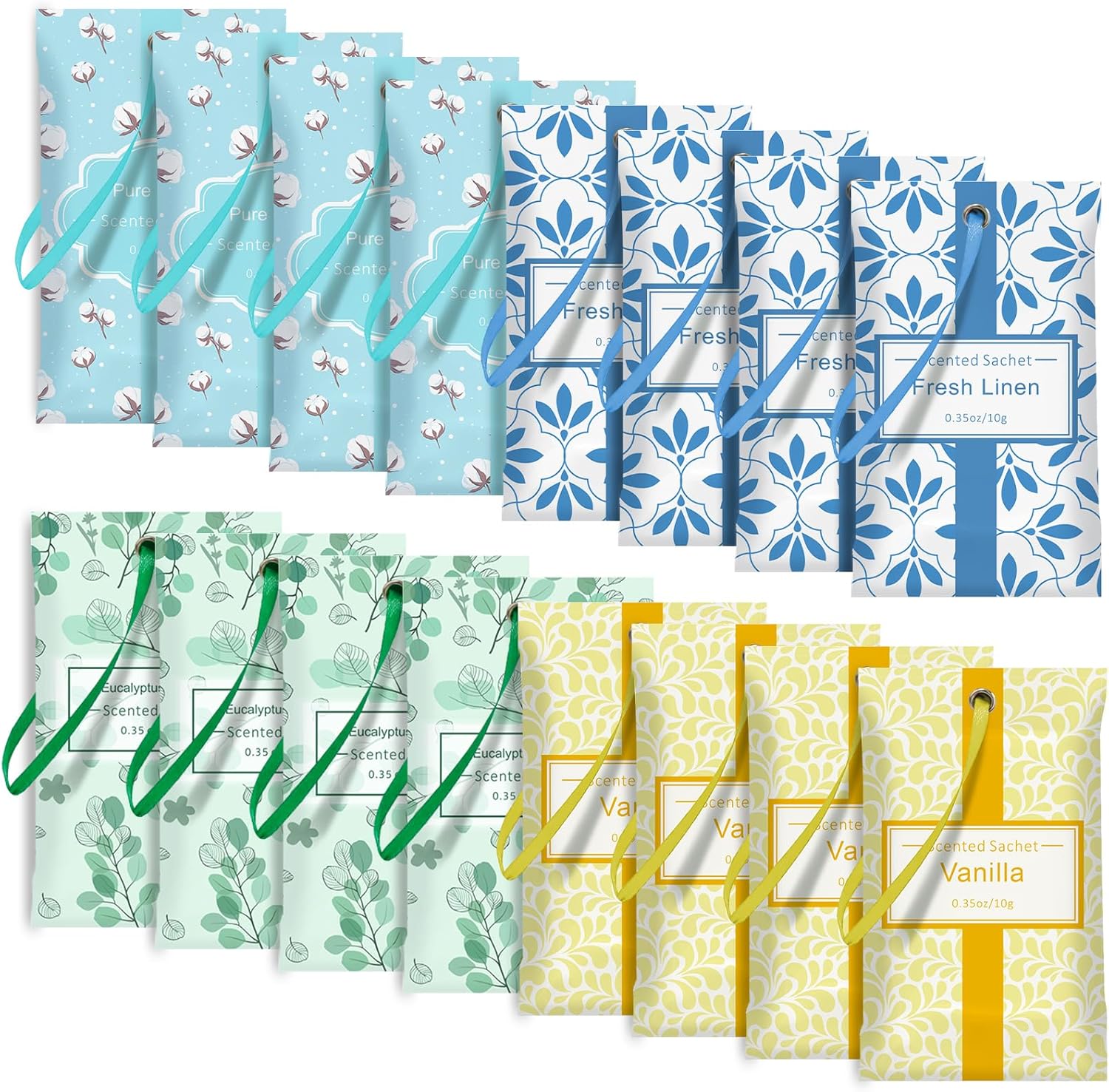 SCENTORINI Home Fragrance Sachets Pack of 16