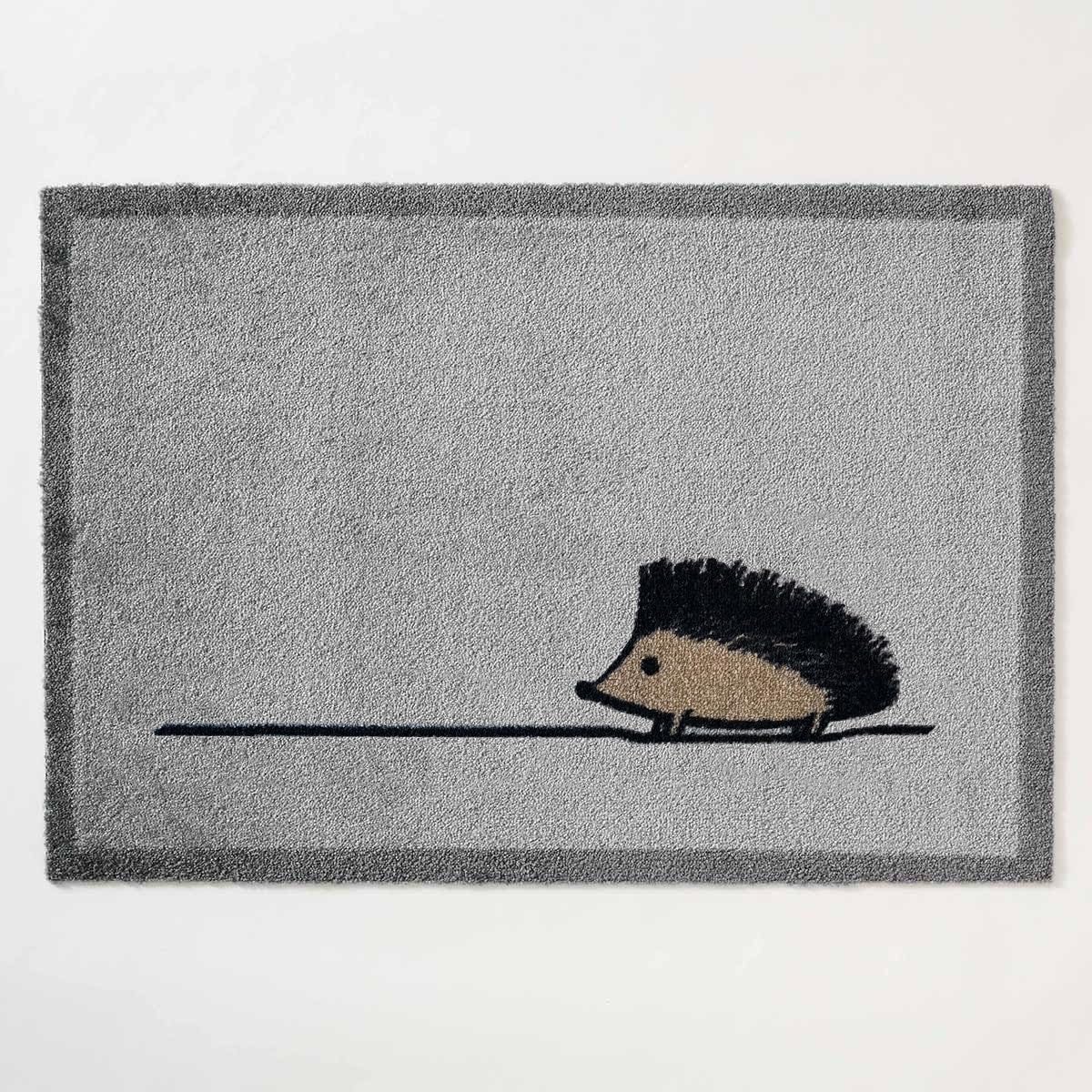 Cute Hedgehog Door Mat 18x30 Inches Washable