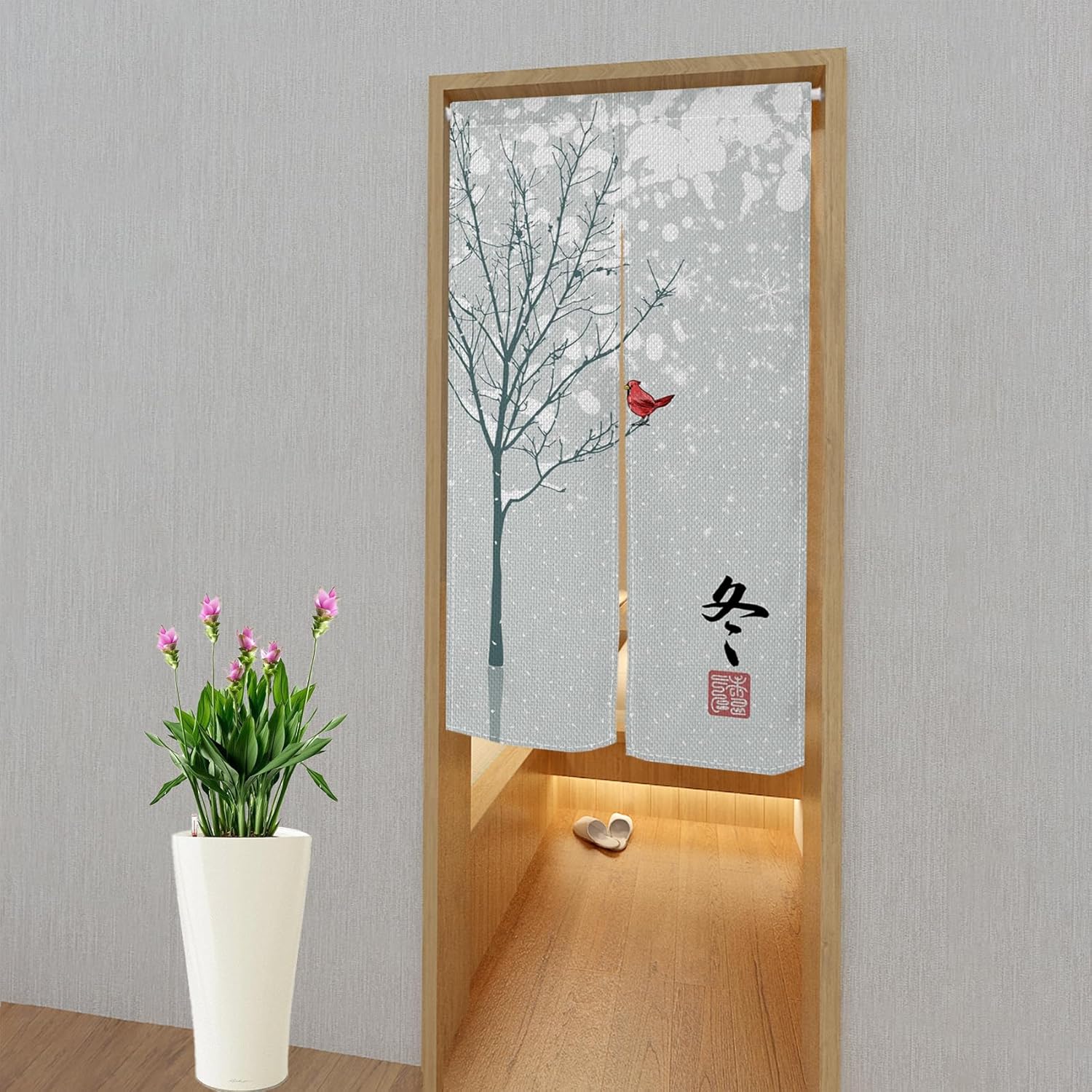 Leowefowa Japanese Noren Door Curtain 34x60 Inches 1