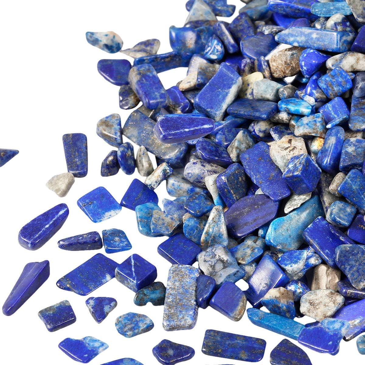 SUNYIK Tigers Eye Lapis Lazuli Crushed Healing Stones Pack of 2
