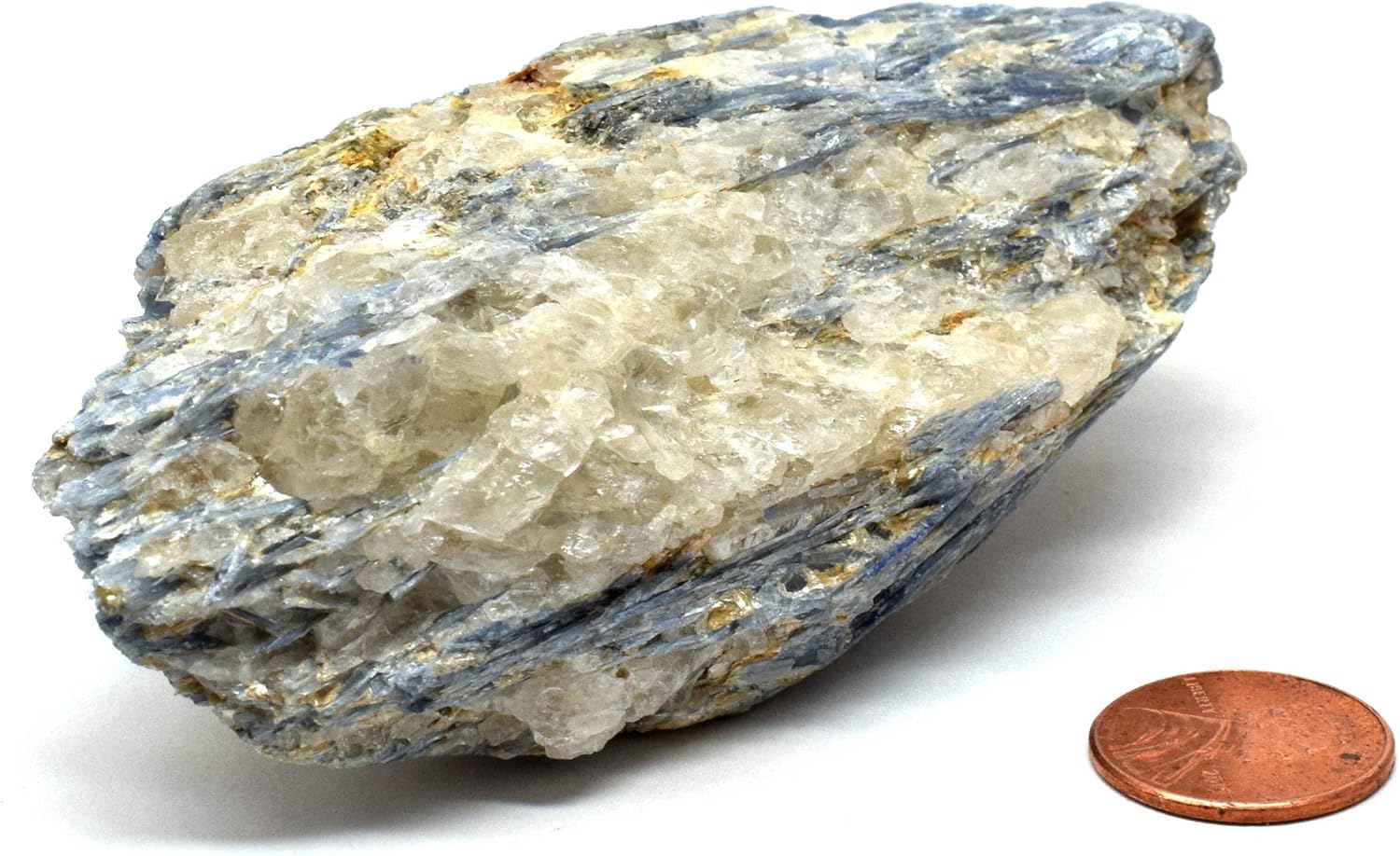 230g Rich Blue Kyanite Rough in Matrix Natural Crystal Gemstone - Brazil