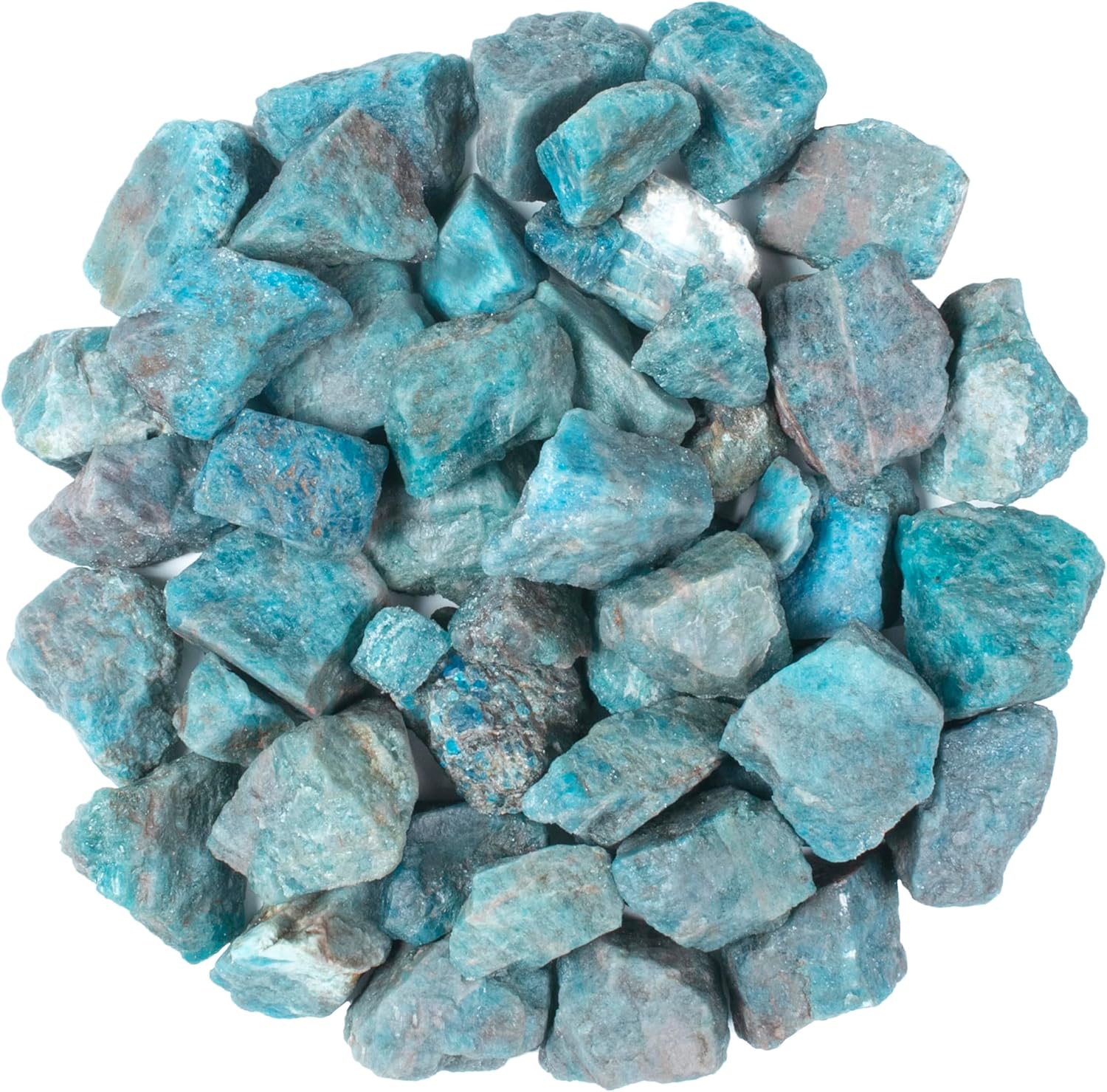 Blue Apatite Rough Gemstones 1 lb for Jewelry and Healing