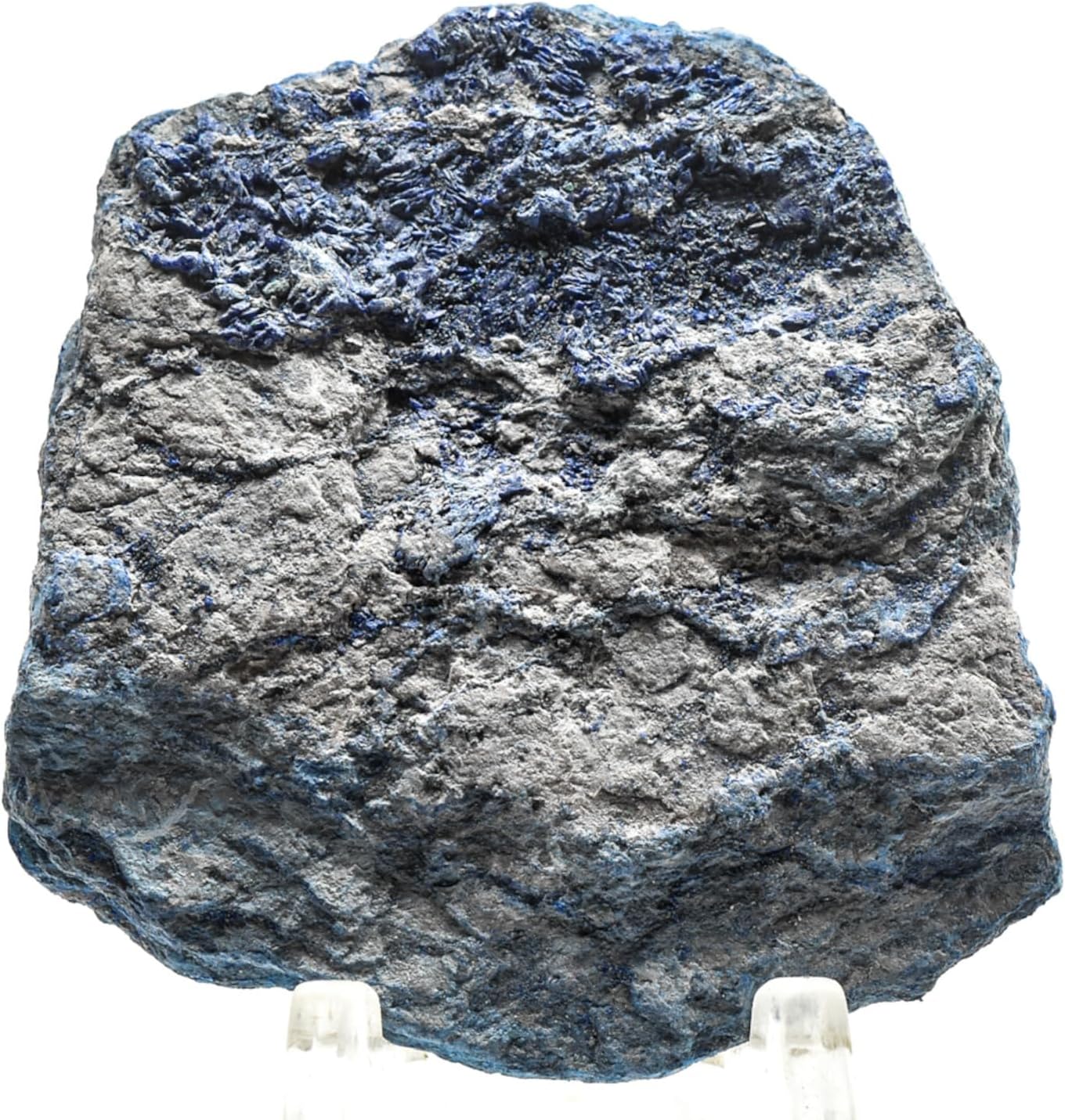 150ct 45mm Rich Blue Azurite Rough Slice Natural Decor Stone