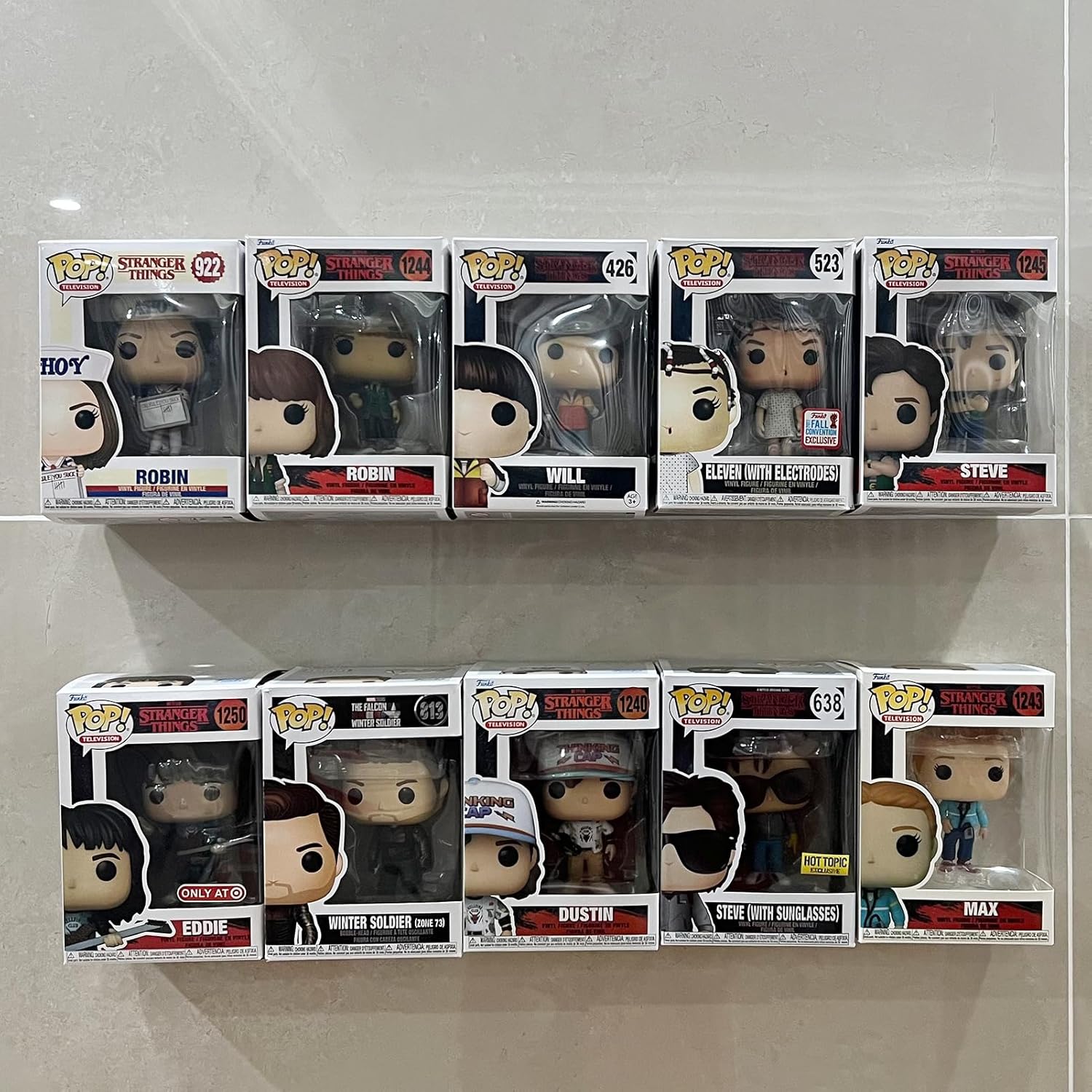 YODAR 10 Pack Acrylic Floating Shelves for Funko Pop Figures Display