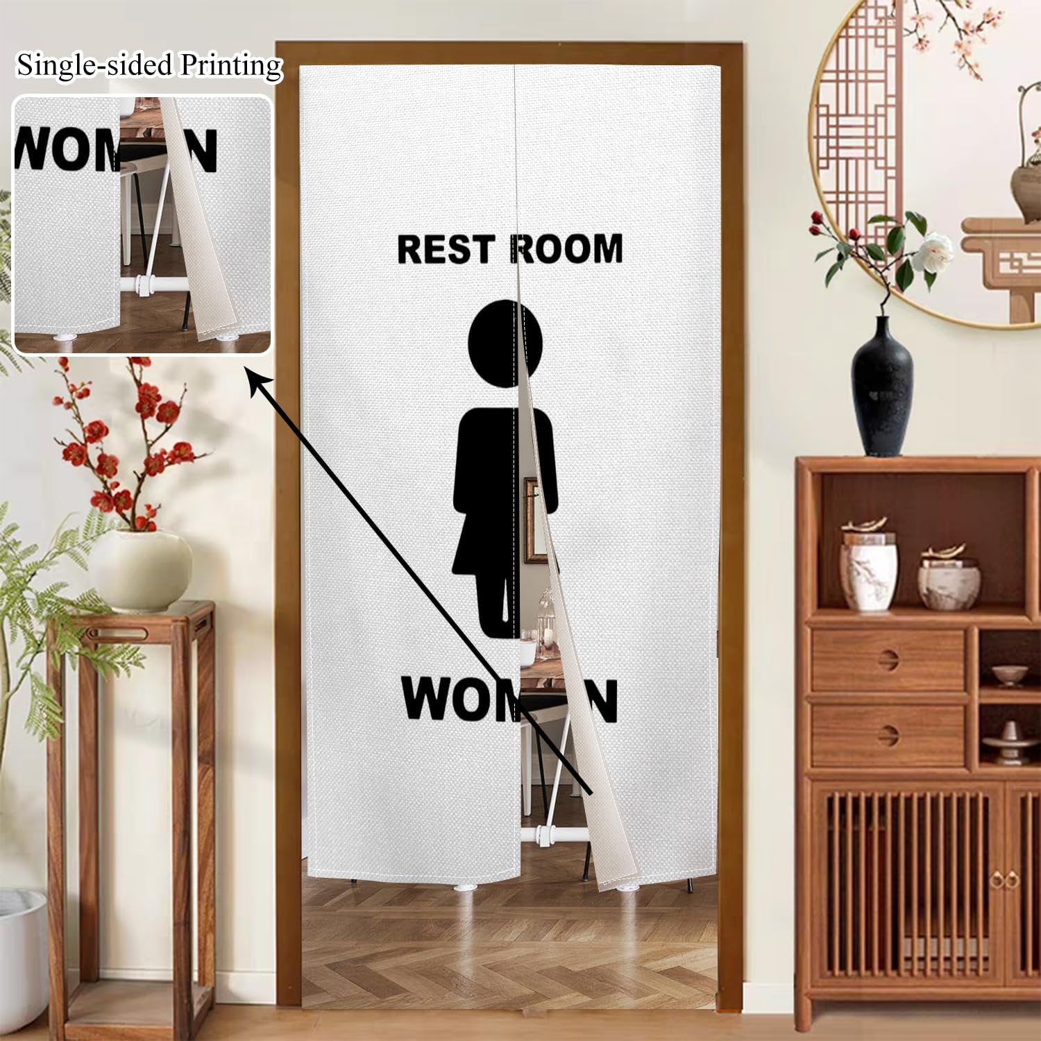 Modern Japanese Noren Door Curtain 34x60