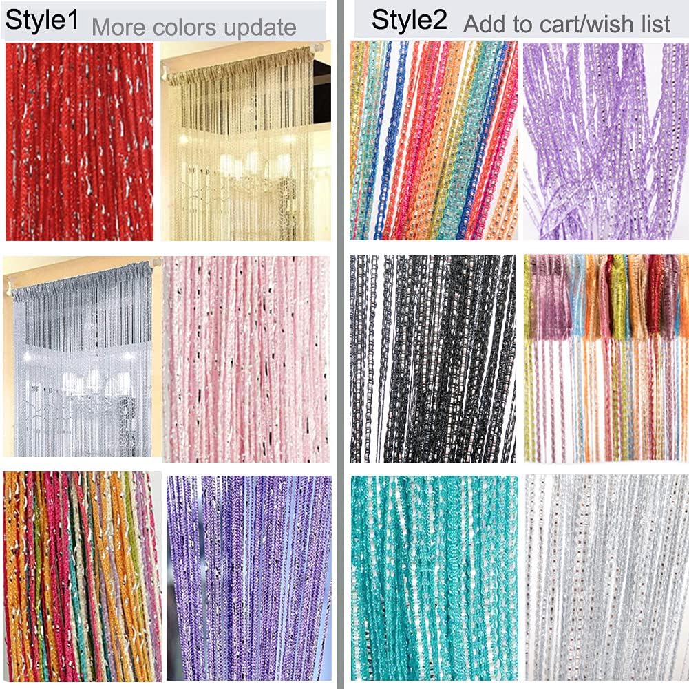 Home Decor Sequin Curtain Doorway String Decor