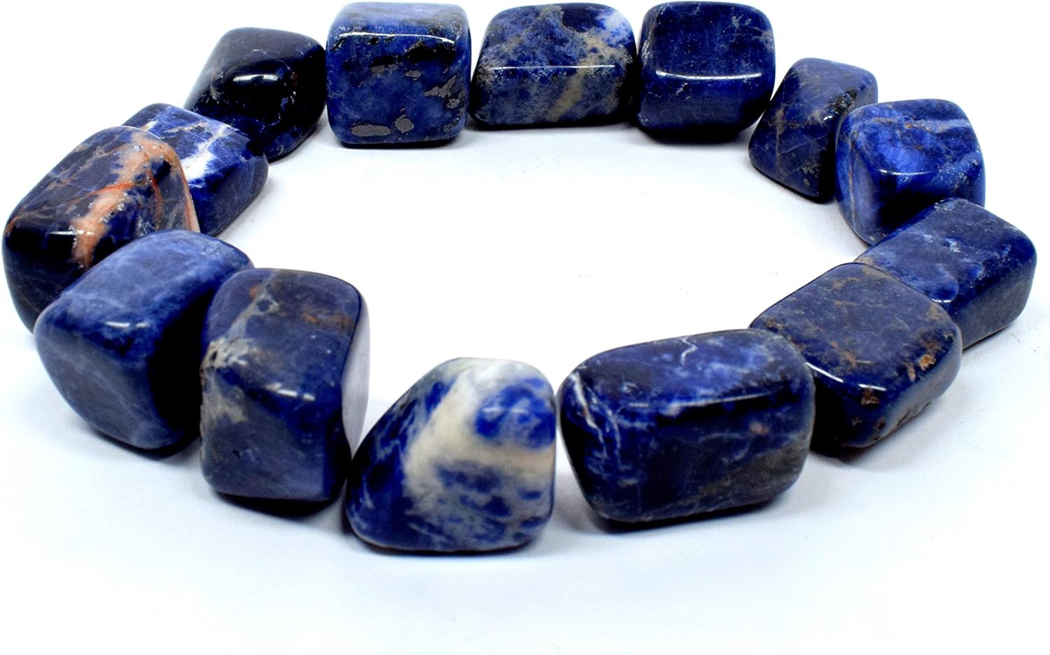 Natural Blue Sodalite Tumbled Stones 5PCS from South Africa