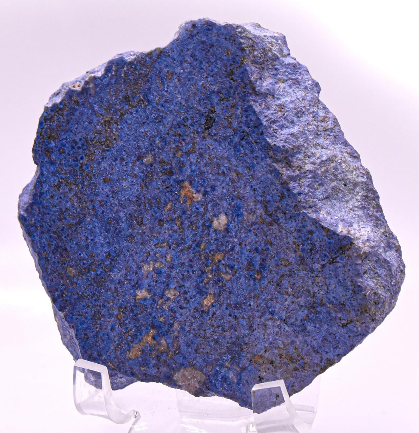 36 Inch Rich Blue Dumortierite with Quartz Inclusions Natural Gemstone Slab - Peru