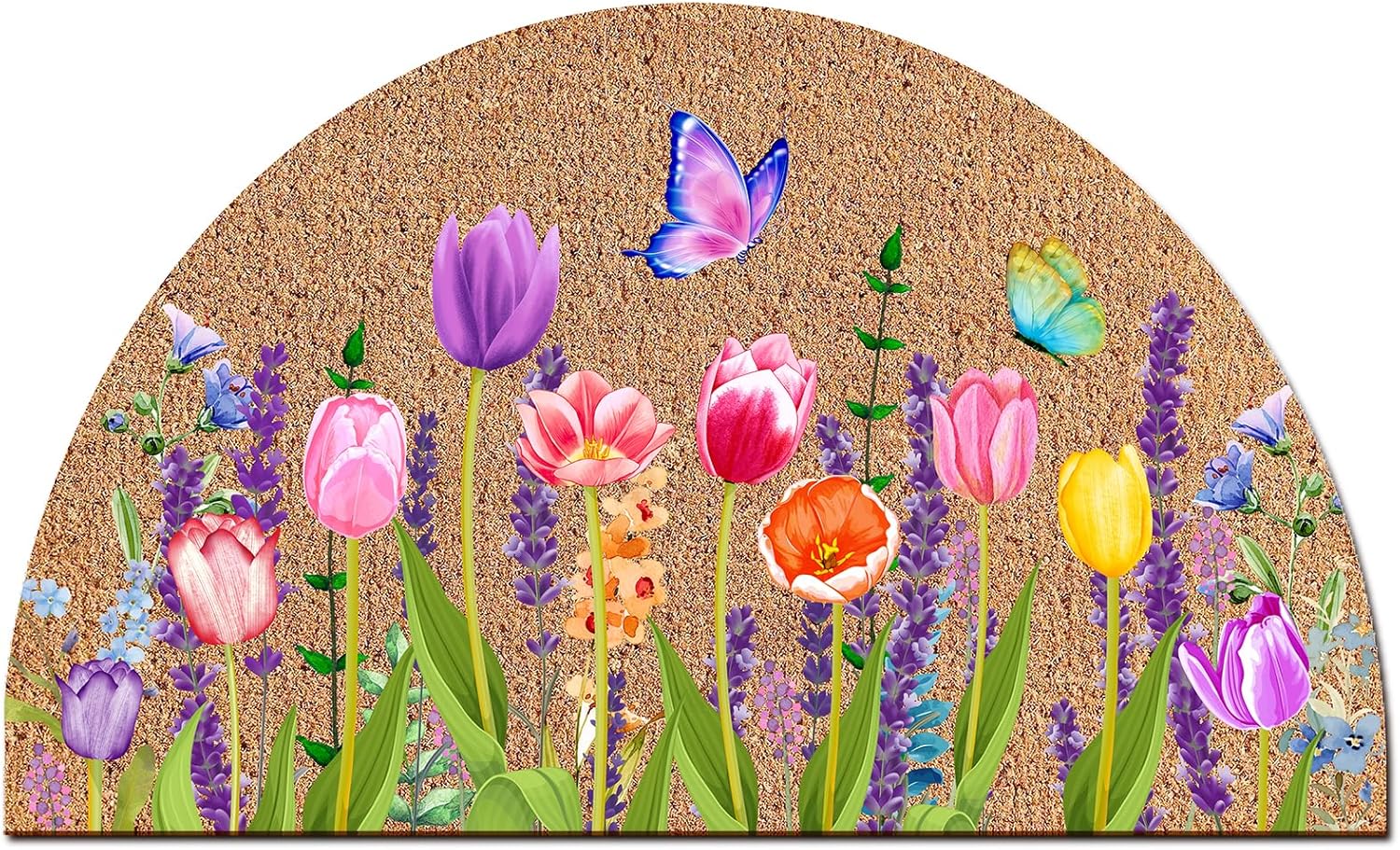 Ceenna Spring Doormat with Butterfly Design 16x24 Inches