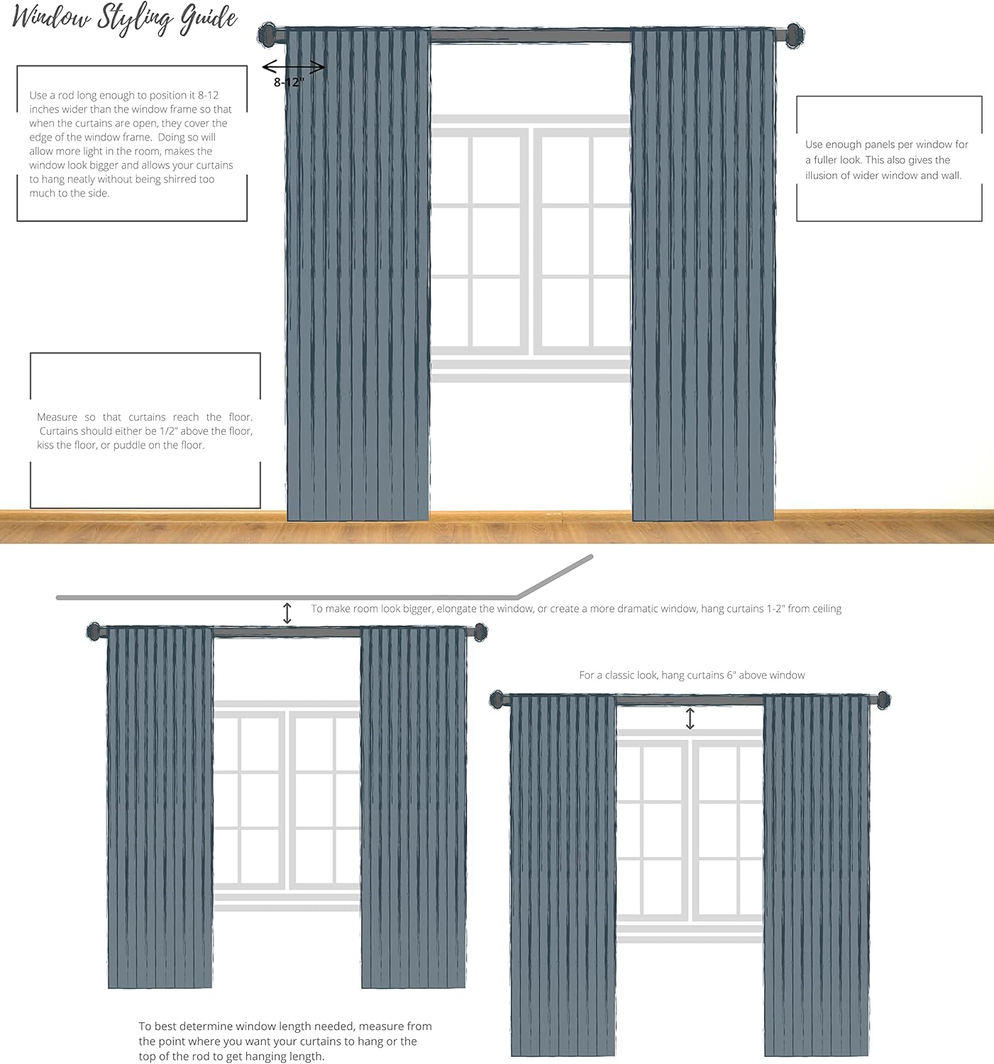 Central Park Ombre Door Curtain 100 Wide Gradient Print