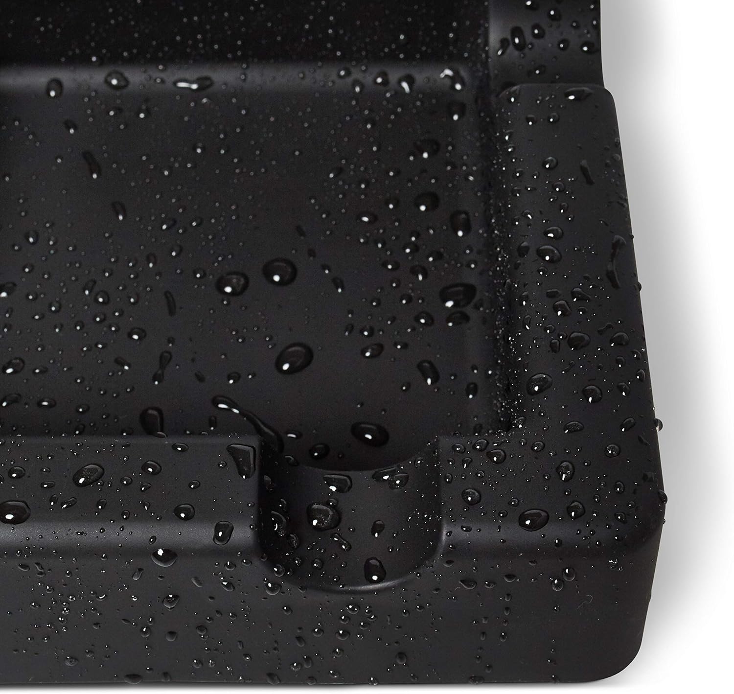 Sturdy Silicone Ashtray for Large Cigars - Matte Black