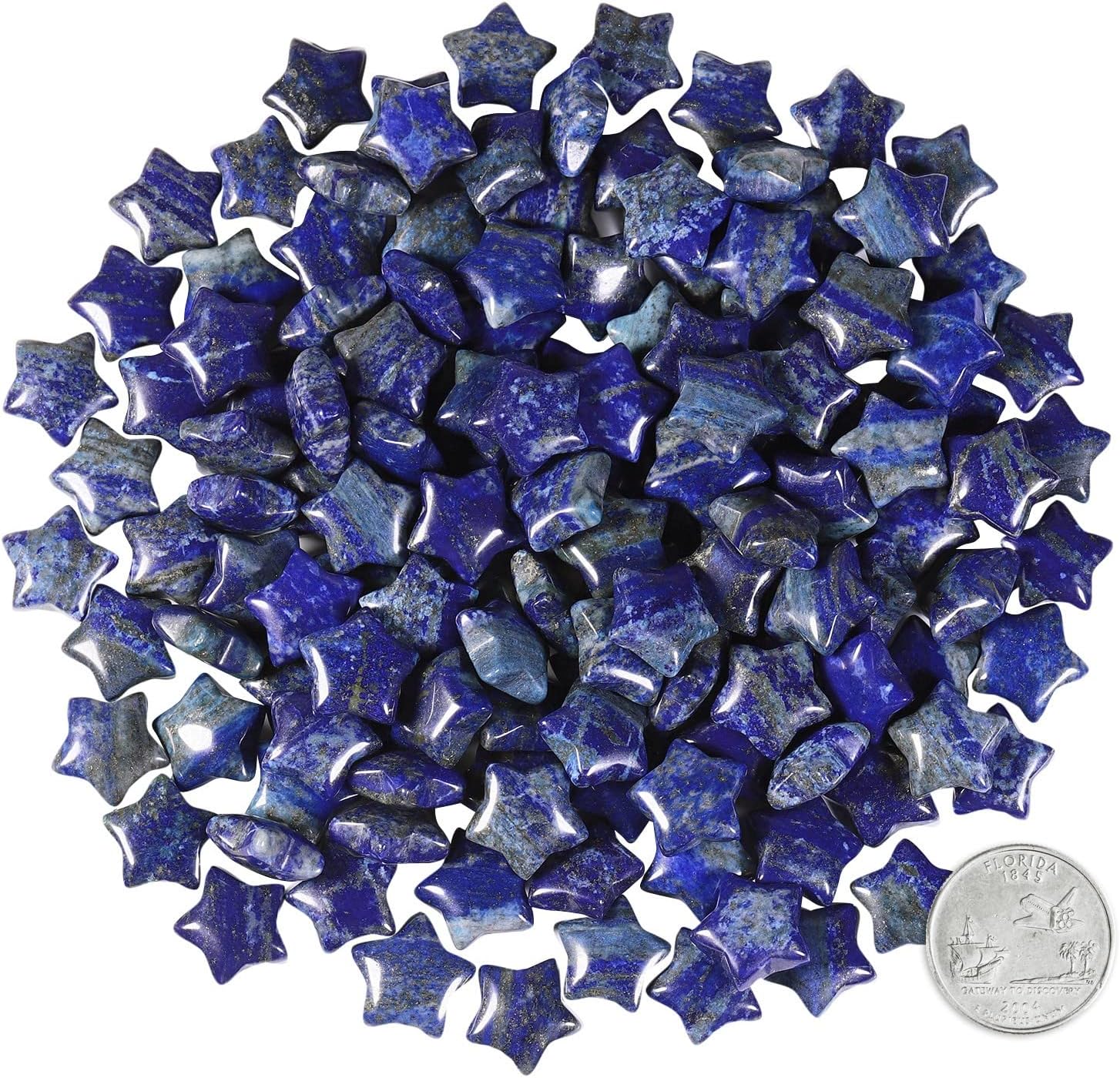 SUNYIK 20 Mini Star Crystal Stones for Healing and Jewelry