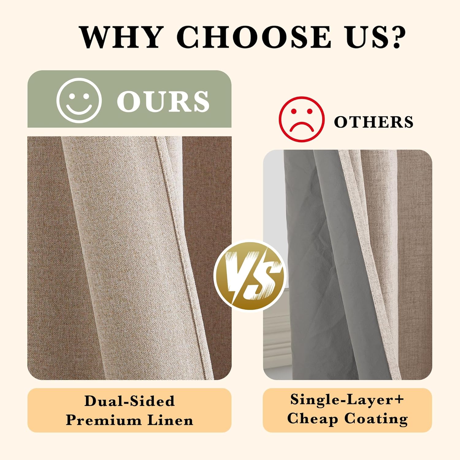 RYB HOME Blackout Sliding Door Curtain 1 Panel Mocha