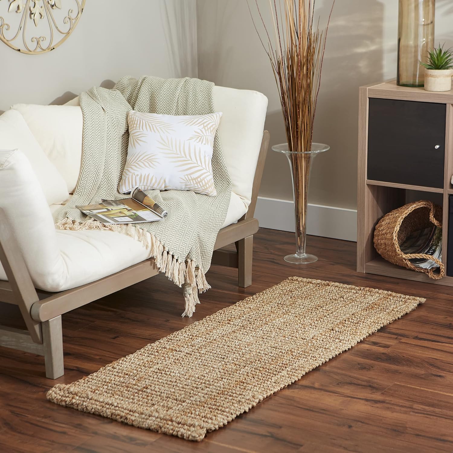 DII Sturdy Natural Jute Rug 22x60