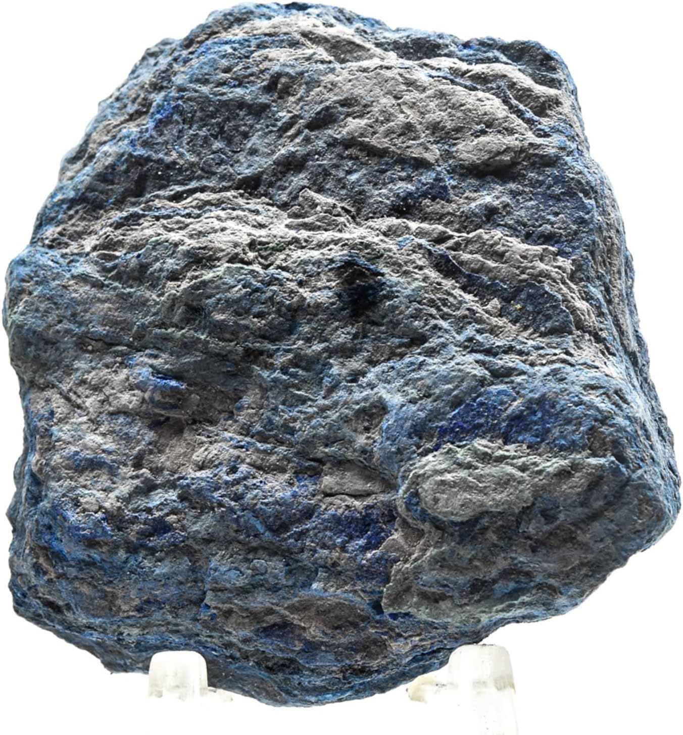 150ct 45mm Rich Blue Azurite Rough Slice Natural Decor Stone