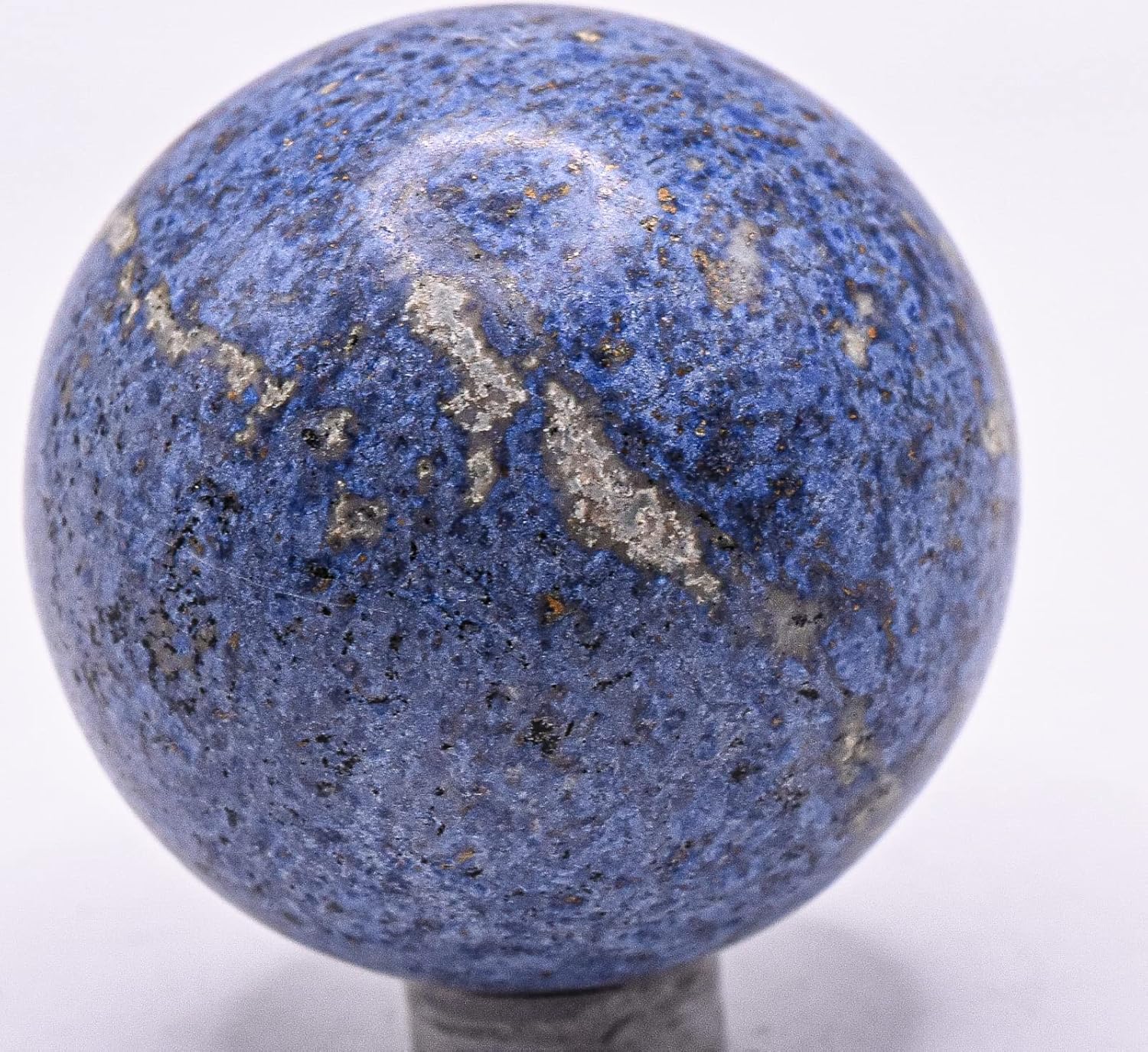 165g Deep Blue Dumortierite Sphere with Stand