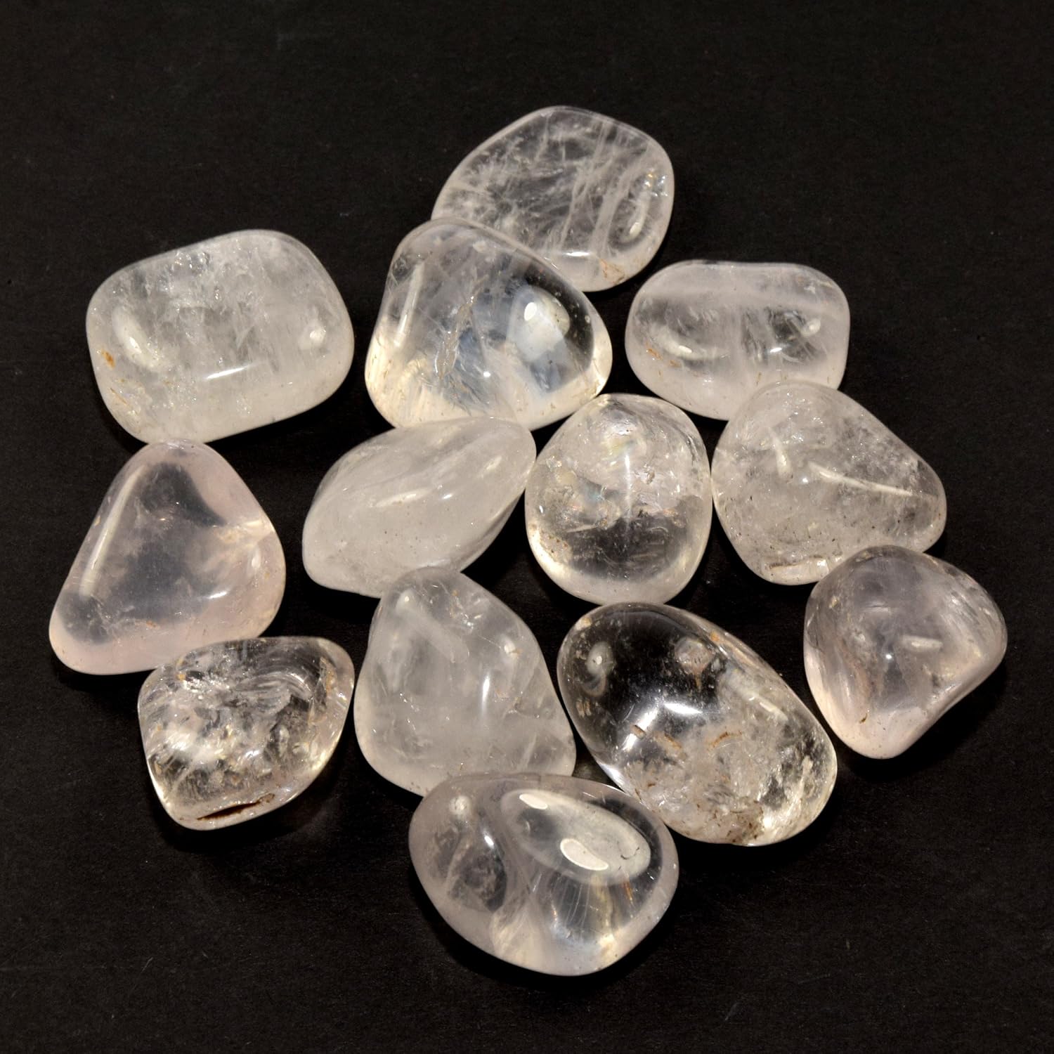 22 Inch Blue Angelite Pyramid Natural Crystal with Clear Quartz Cabochon