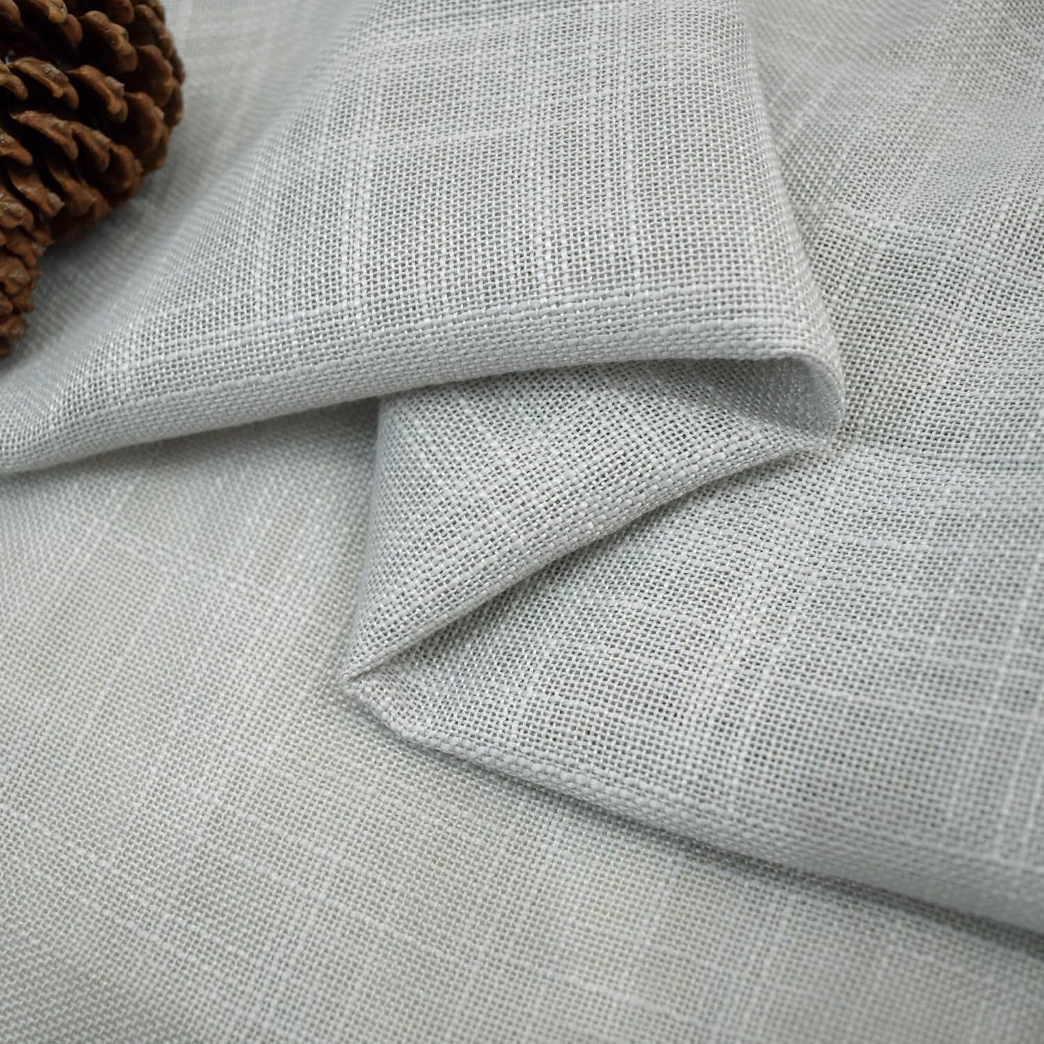UPOPO Grey Sheer Curtains 52x92 2 Panels Rod Pocket