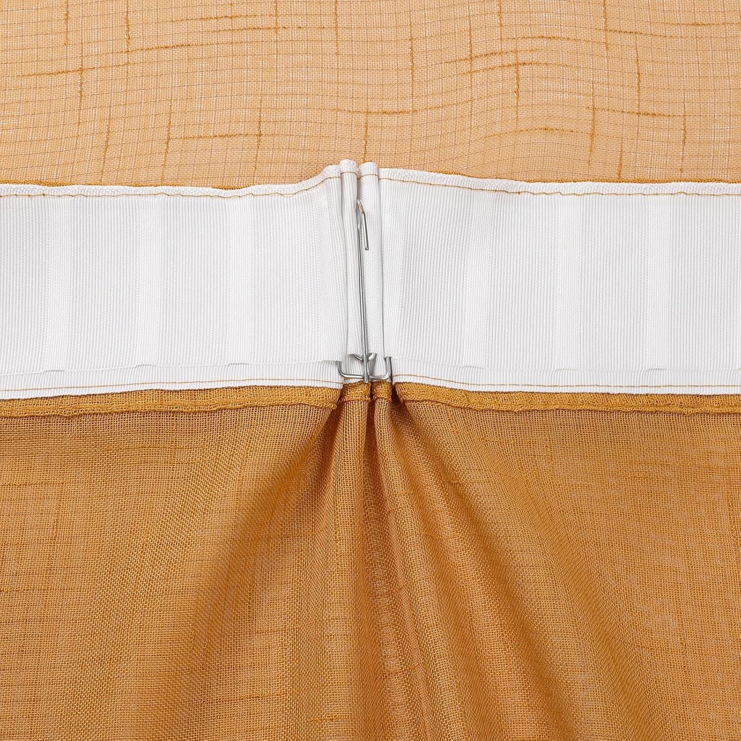 Gold Sheer Curtains 90 Inches Long 2 Panels