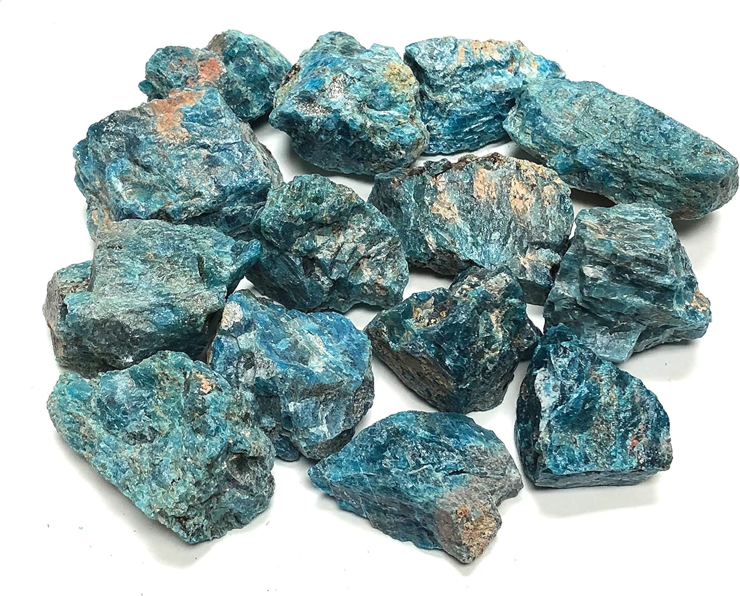 Blue Apatite Large 1 Natural Rough Stones Set