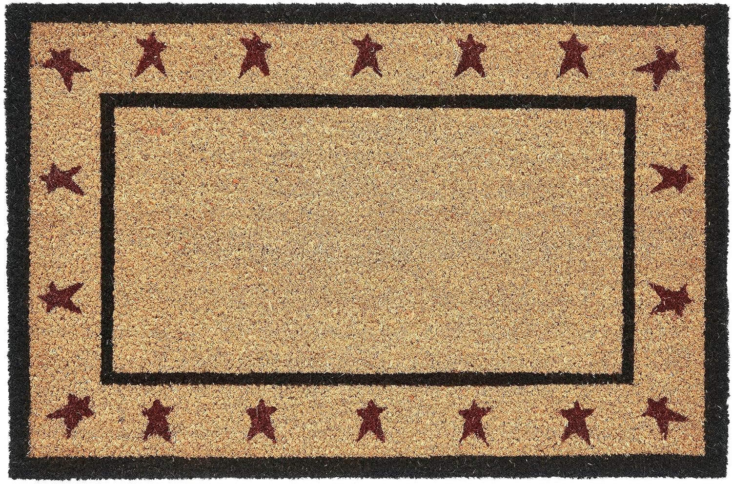 VHC Brands Coir Door Mat with PVC Backing